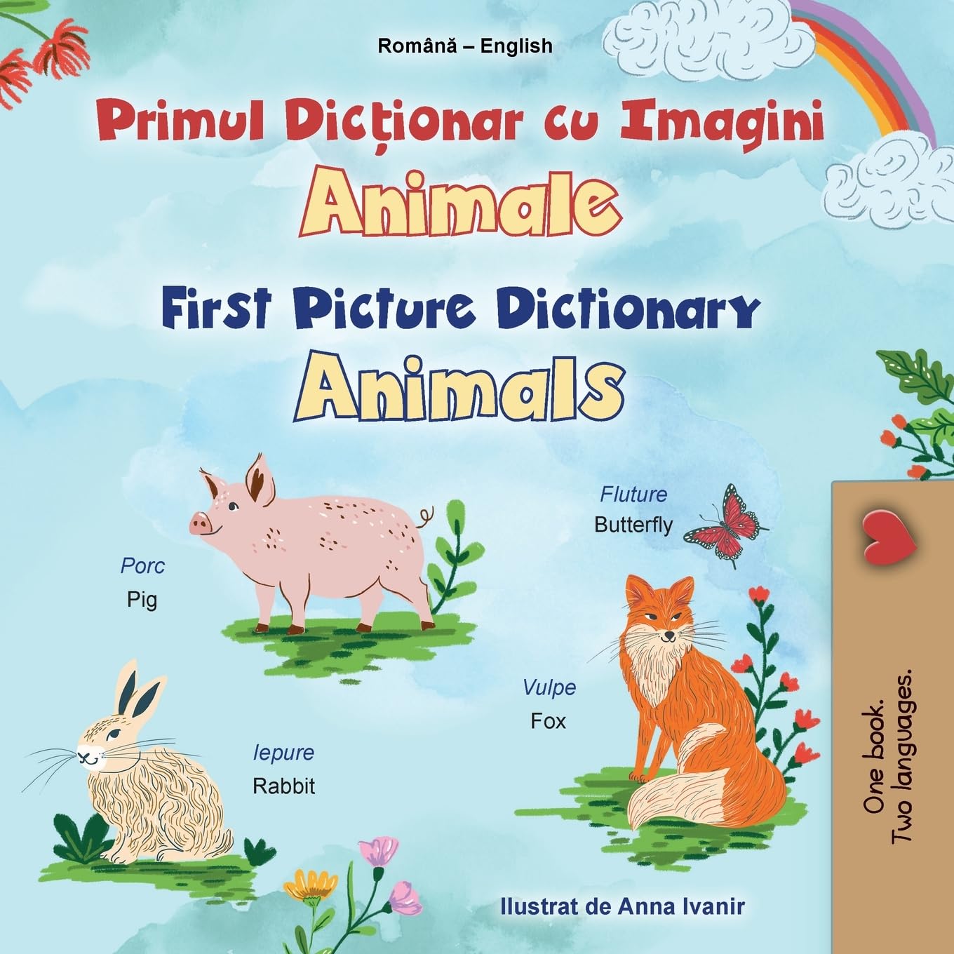First Picture Dictionary - Animals (Romanian English Bilingual Children's Book) Foreign Languages ​​& Dictionaries