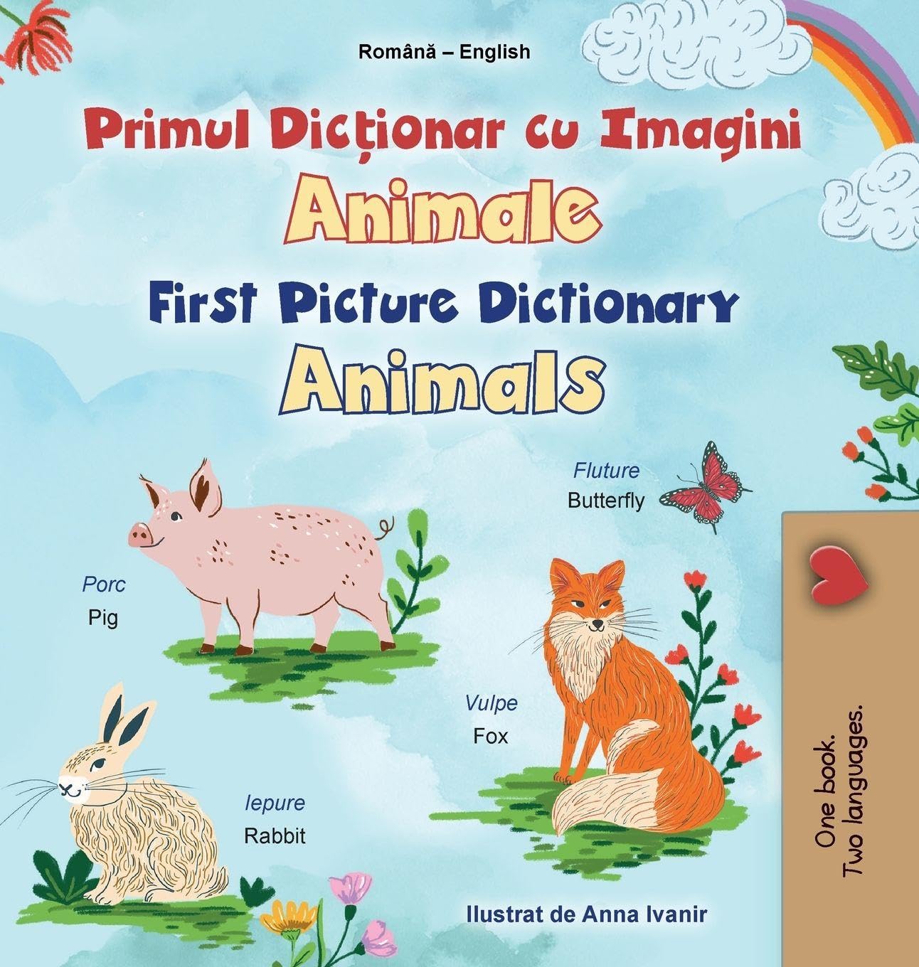 First Picture Dictionary - Animals (Romanian English Bilingual Children's Book) Foreign Languages ​​& Dictionaries