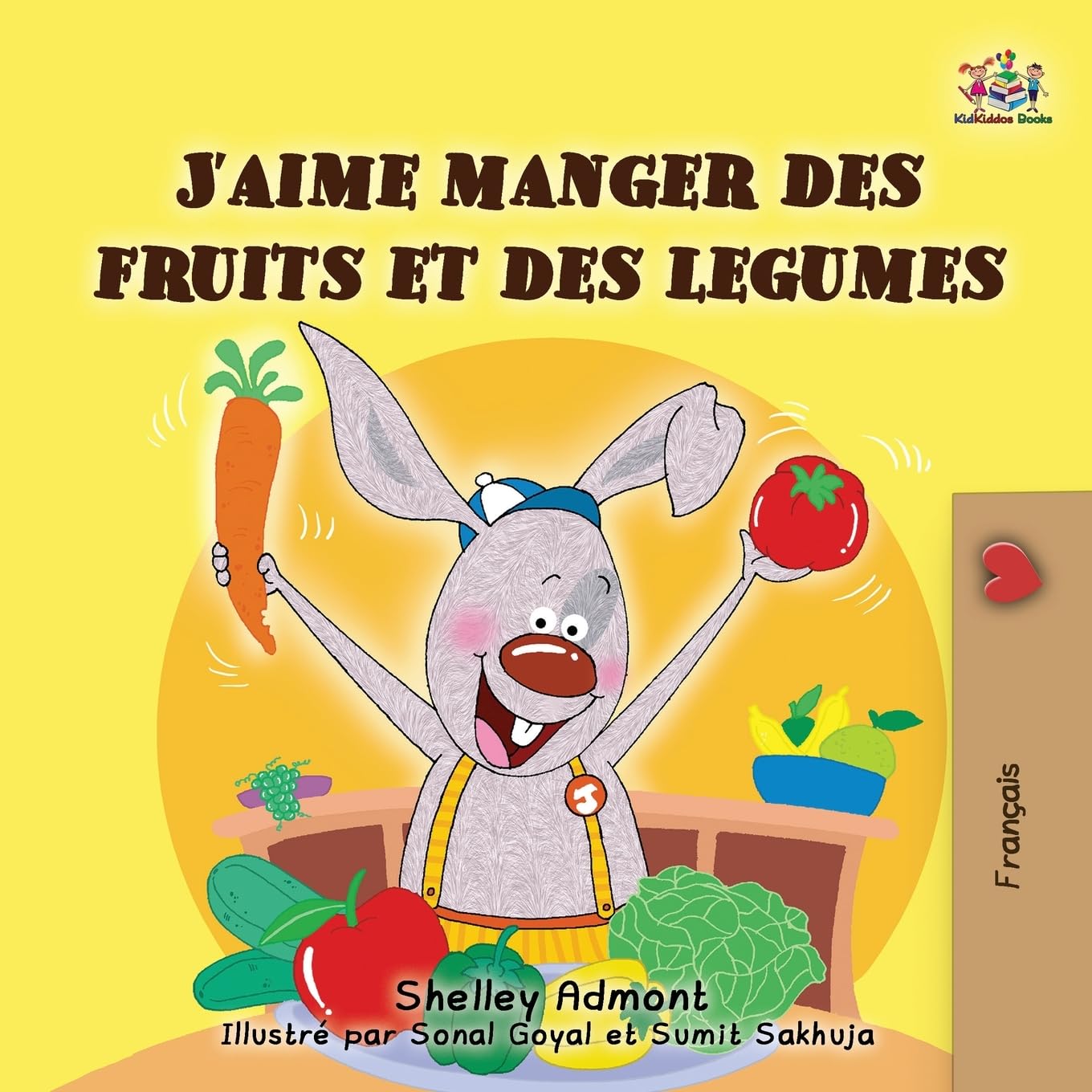 I Love to Eat Fruits and Vegetables (French Edition) (French Bedtime Collection) Foreign Languages ​​& Dictionaries