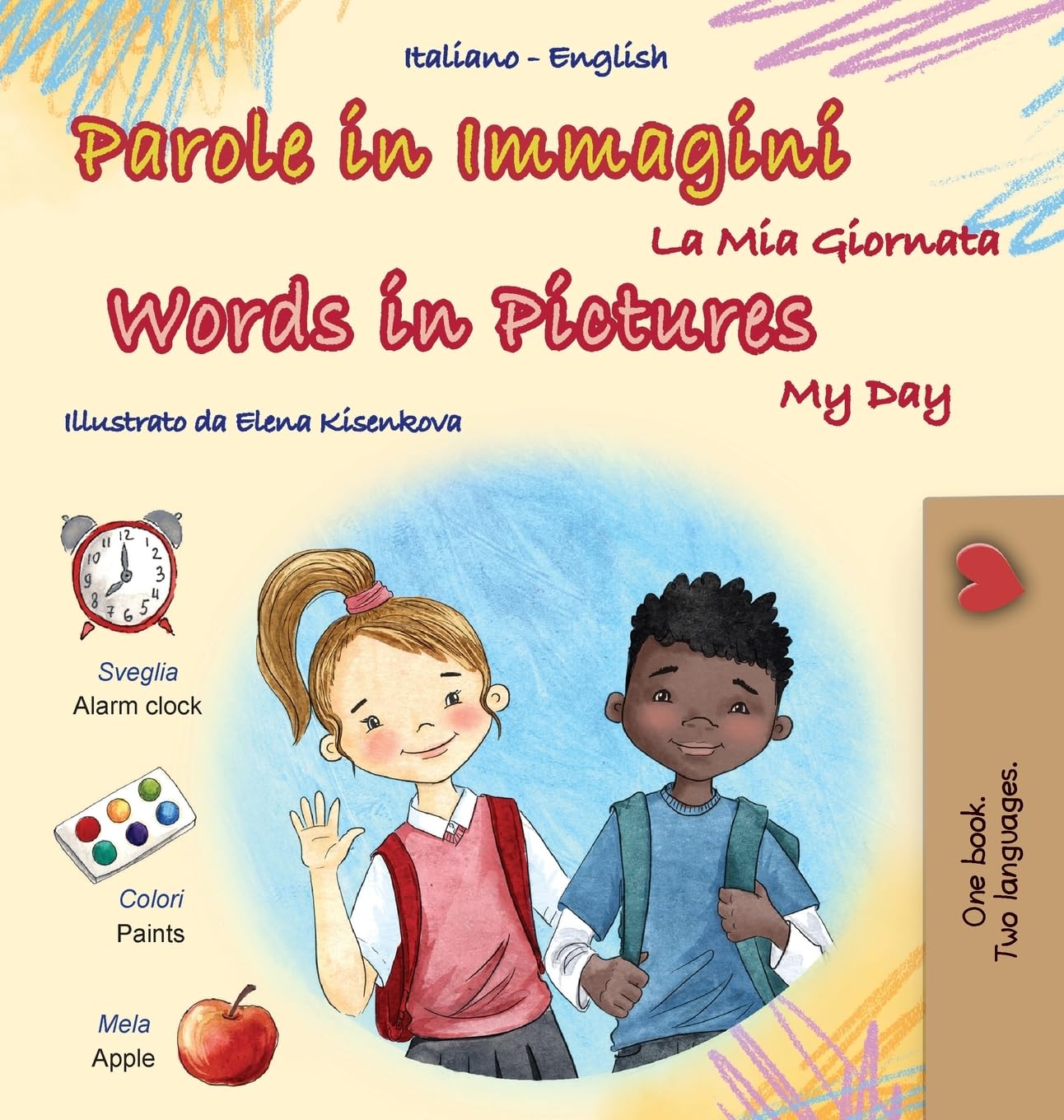 Words in Pictures - My Day (Italian English Bilingual Children's Book) Foreign Languages ​​& Dictionaries