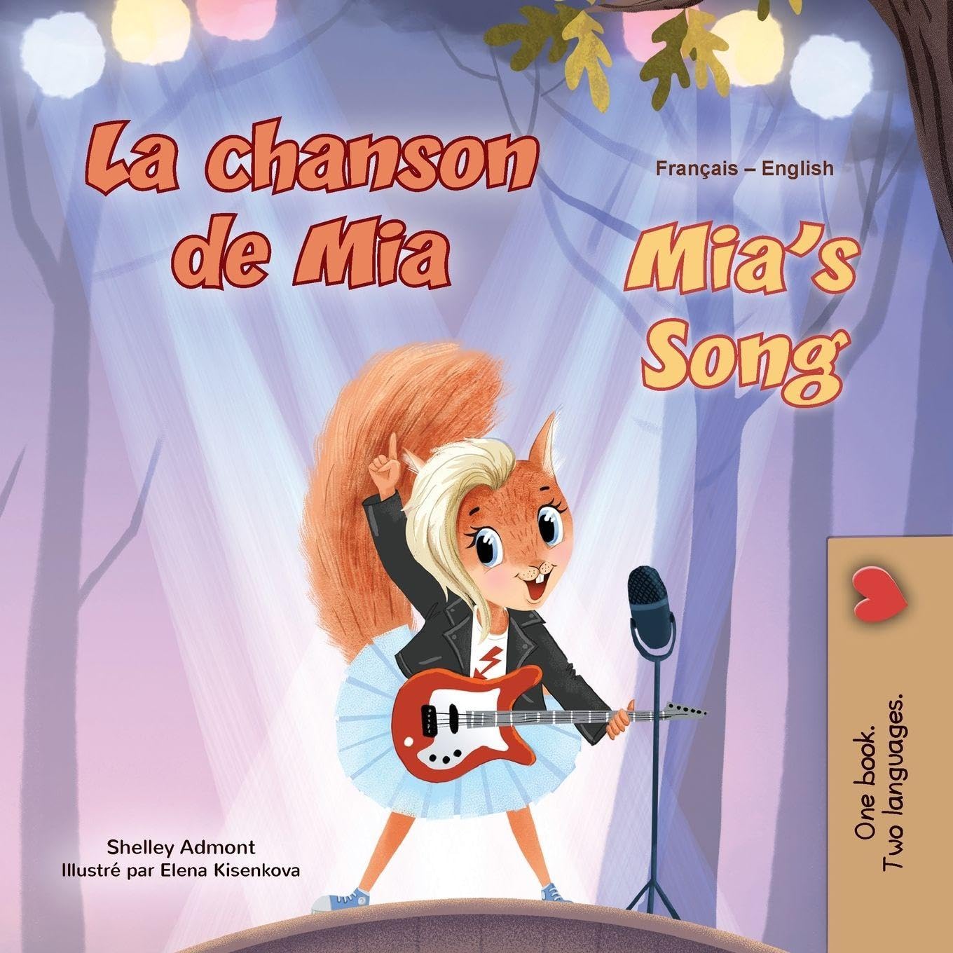 Mia's Song  (French English Bilingual Children's Book) Foreign Languages ​​& Dictionaries