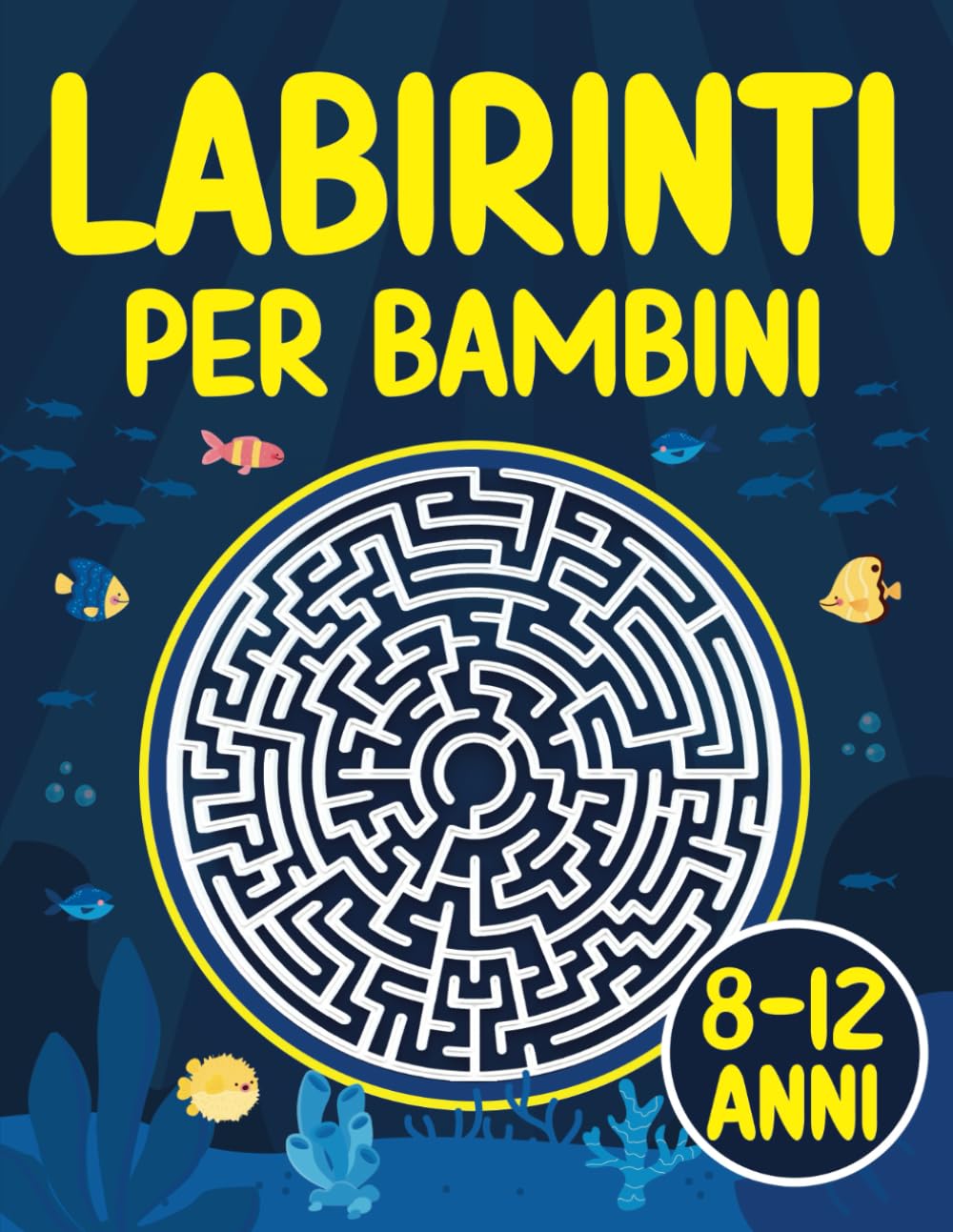 Labirinti per Bambini 8-12 anni: Libro di attività sul labirinto divertente e stimolante per bambini di 8, 9, 10, 11 e 12 anni Tiptoi & Games