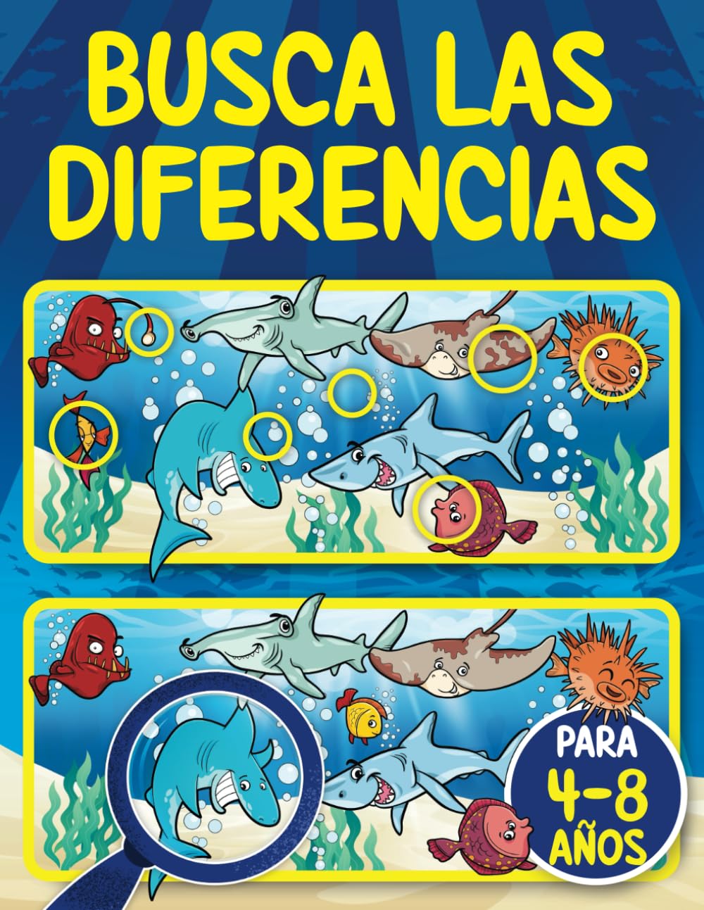 Busca las Diferencias para 4-8 años: 65 Puzzles - 400+ Diferencias | Encuentra las Diferencias para Niños de 4, 5, 6, 7 y 8 años | Libro de Actividades y Juegos 4-6, 6-8 Tiptoi & Games