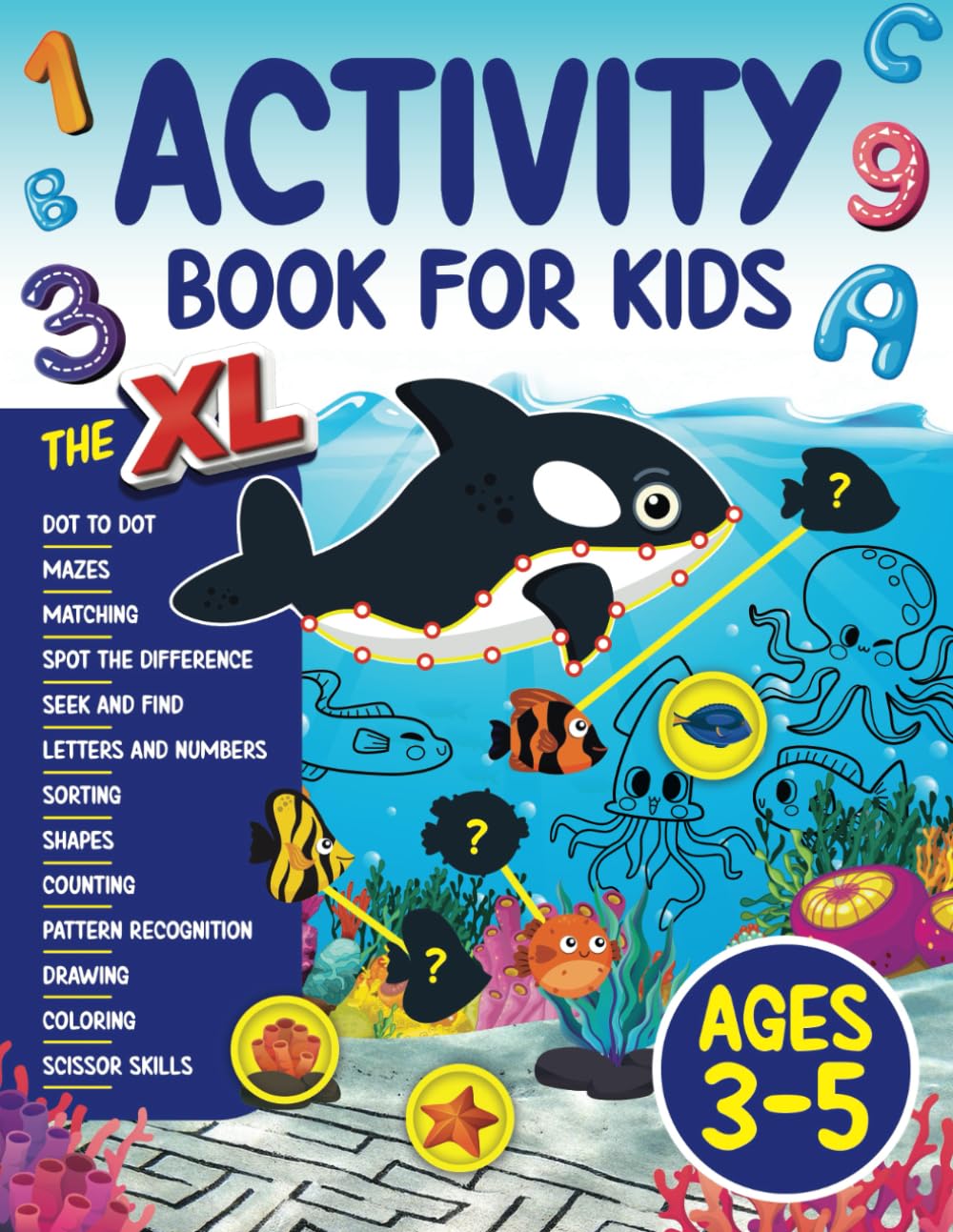 The XL Activity Book for Kids ages 3-5: Puzzles, Early Learning and Creative Fun | Activities for Travel and at Home Non-fiction