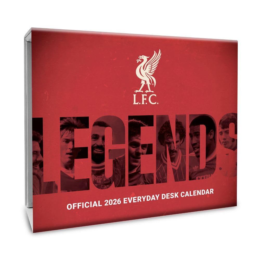 2026 CALENDAR LIVERPOOL FC PAGE A DAY DESK BLOCK OFFICIAL PRODUCT Books
