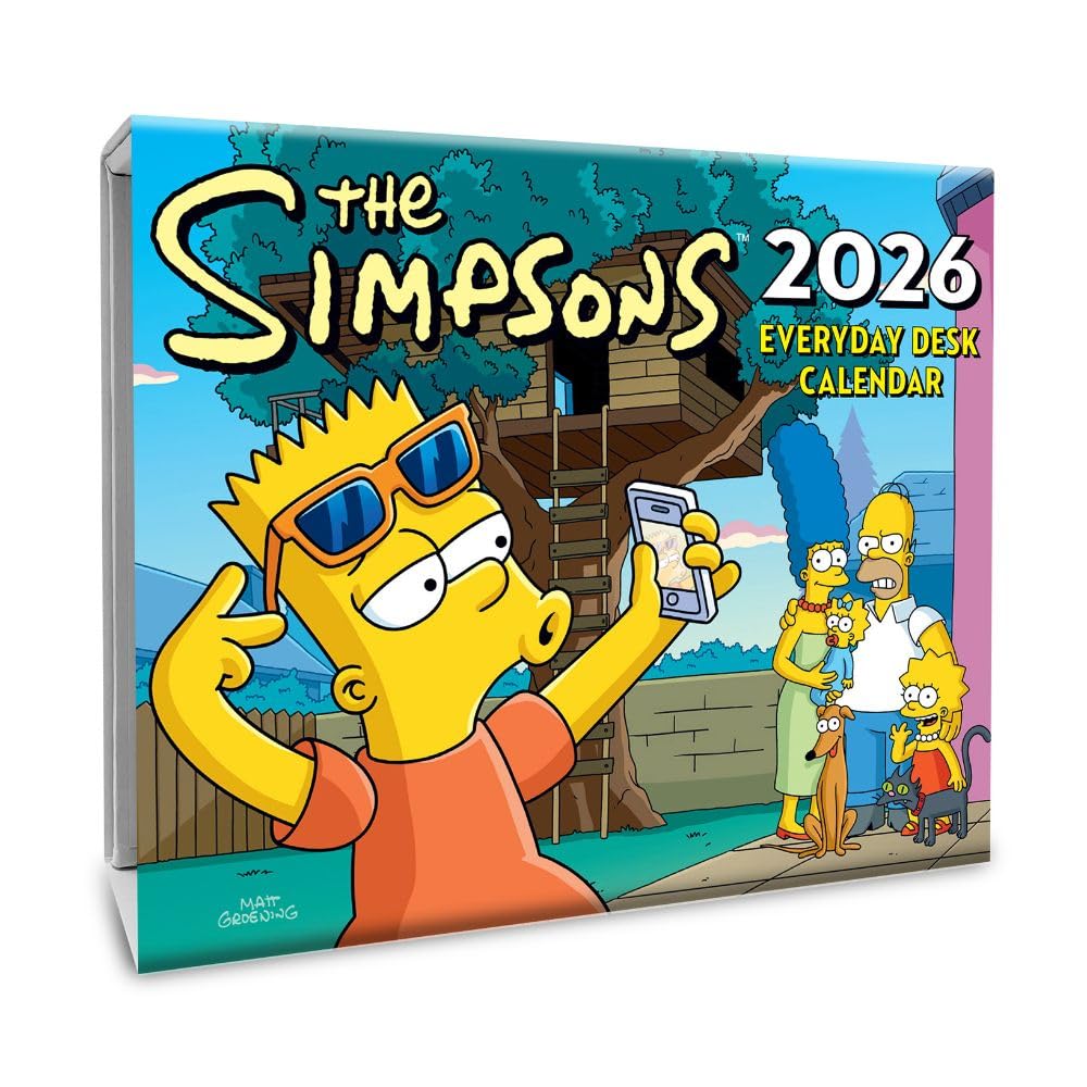 2026 CALENDAR THE SIMPSONS PAGE A DAY DESK BLOCK OFFICIAL PRODUCT Books
