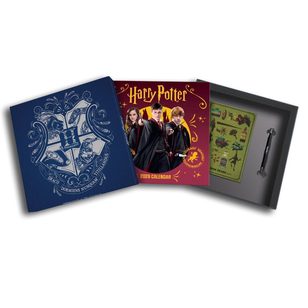 2026 CALENDAR, DIARY & PEN HARRY POTTER GIFT BOX SET OFFICIAL PRODUCT Calendars