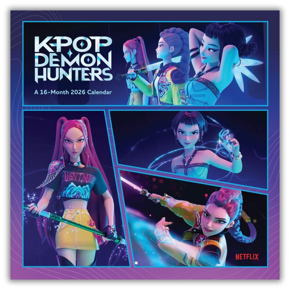 KPOP Demon Hunters 2026 Square Calendar Manga