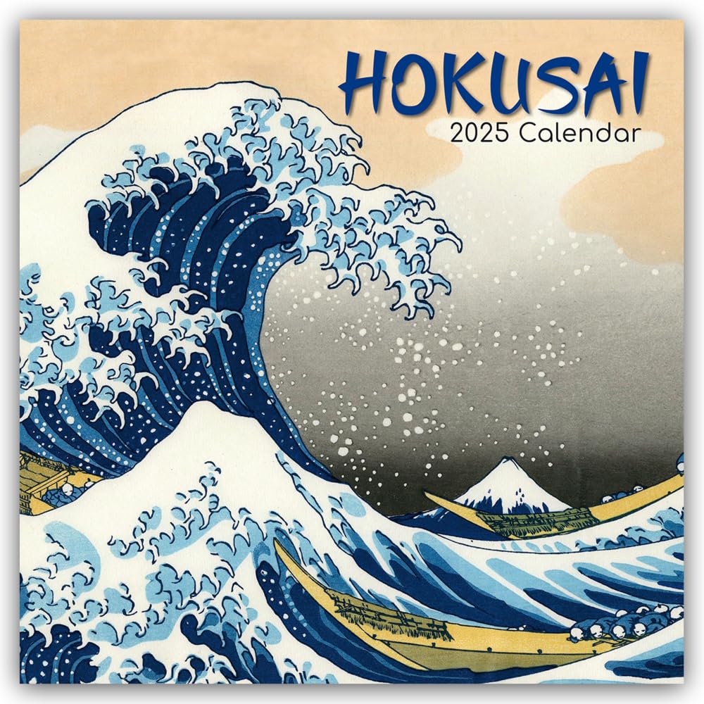 Hokusai 2025 – 16-Monatskalender: Original The Gifted Stationery Co. Ltd (Wall-Kalender) Calendars