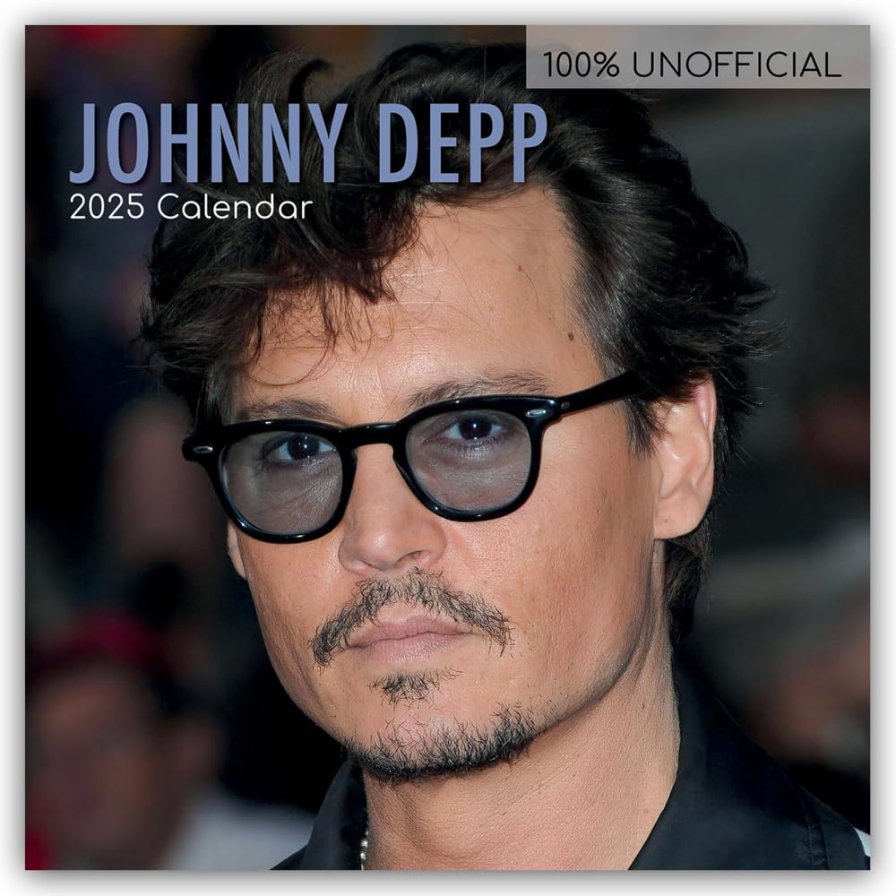 Johnny Depp 2025 – 16-Monatskalender: Original The Gifted Stationery Co. Ltd (Wall-Kalender) Calendars