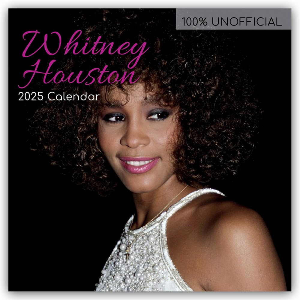 Whitney Houston 2025 – 16-Monatskalender: Original The Gifted Stationery Co. Ltd (Wall-Kalender) Calendars