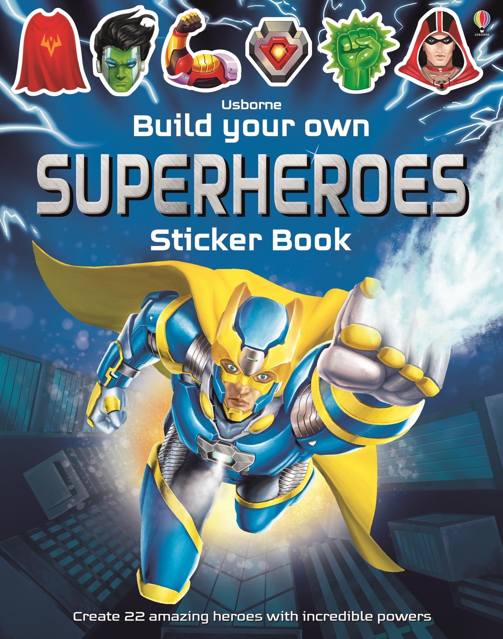 Build Your Own Superheroes Sticker Book Non-fiction