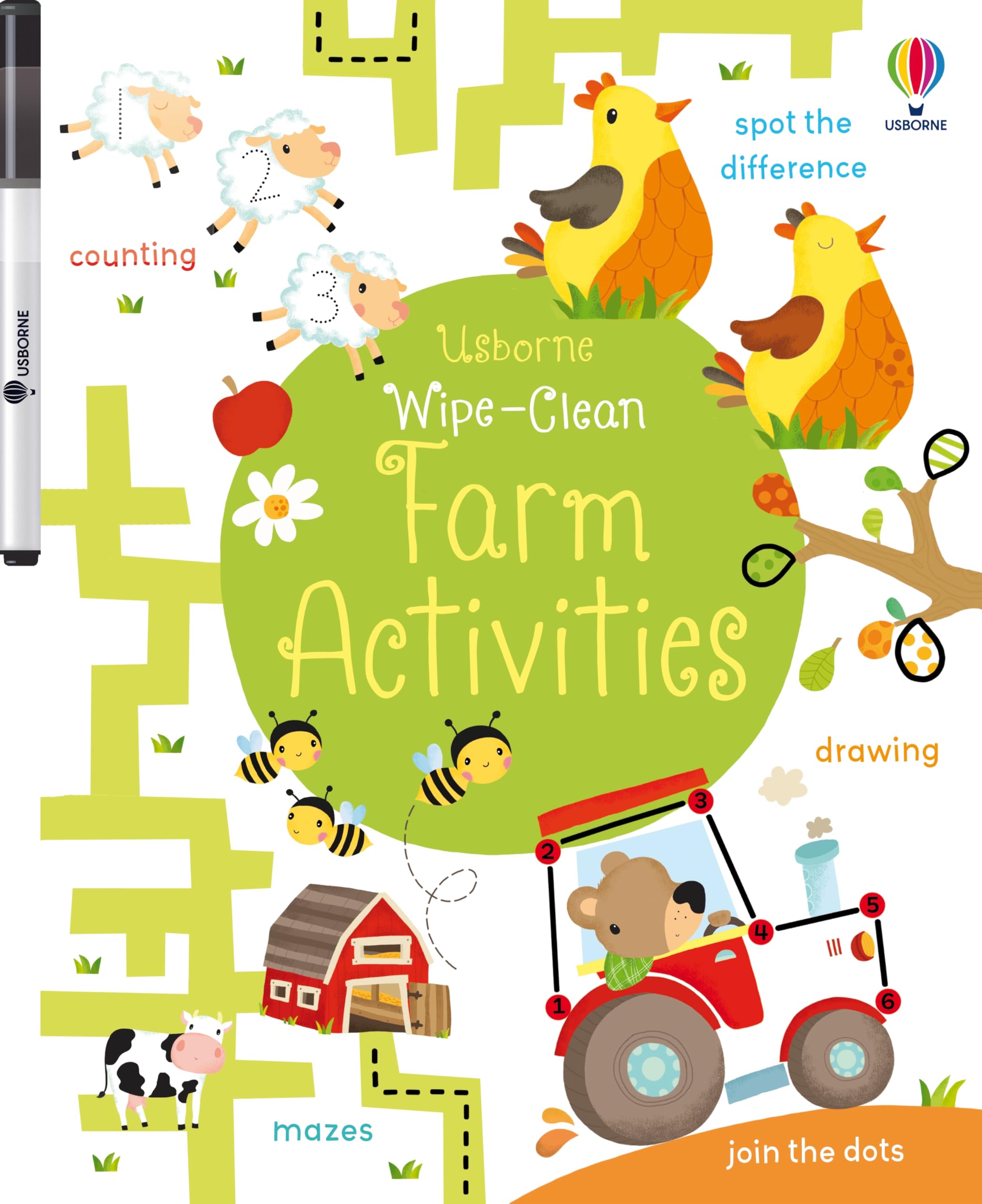 Wipe-Clean Farm Activities Study Guides