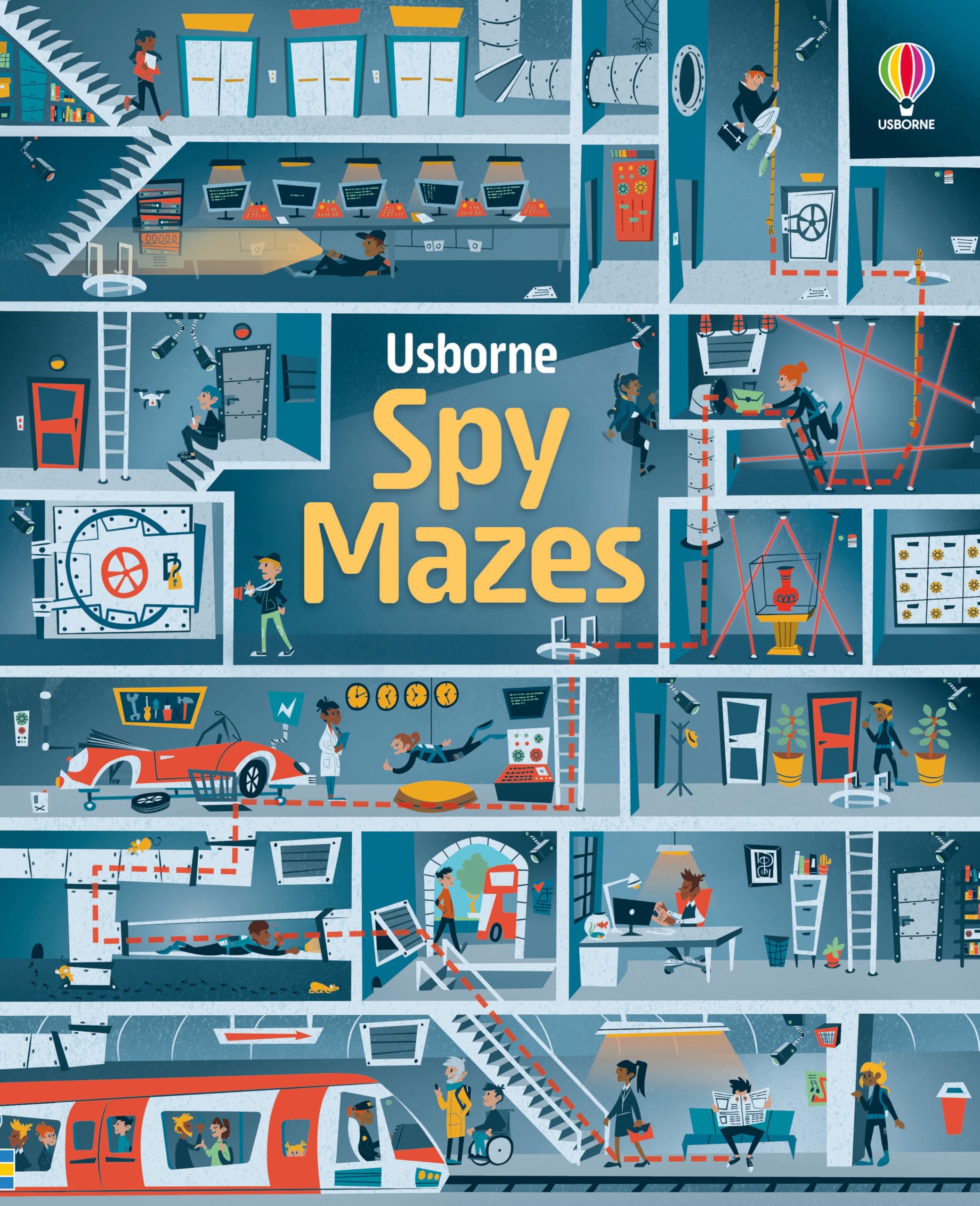 Spy Mazes: A Challenging Puzzle Book About Cracking Codes and Espionage for Kids (Ages 5-8) (Maze Books) Non-fiction