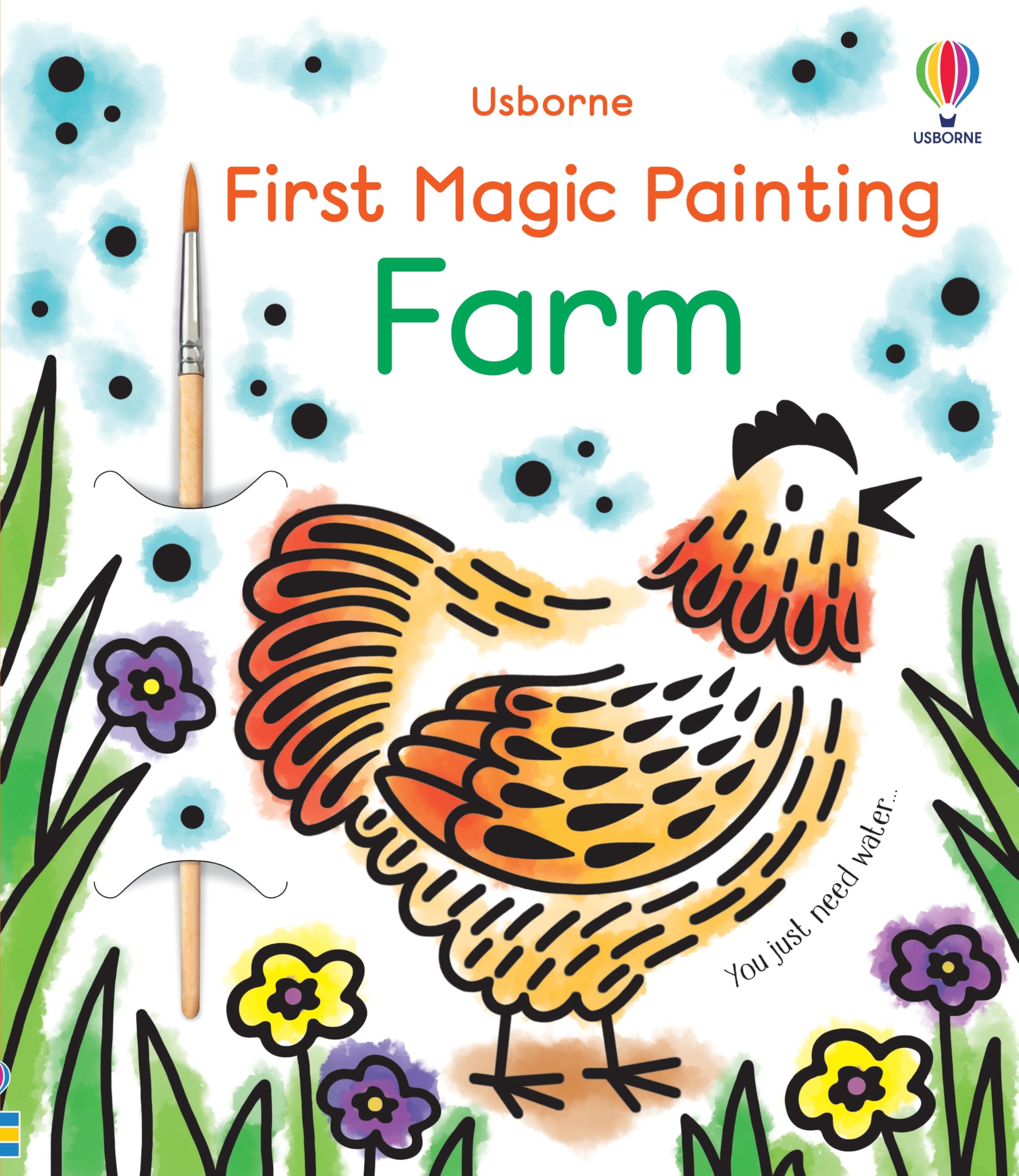 First Magic Painting Farm: A Simple Water Book for Children (Ages 3-6) - Brush to Watch Farm Designs Burst Into Color Study Guides