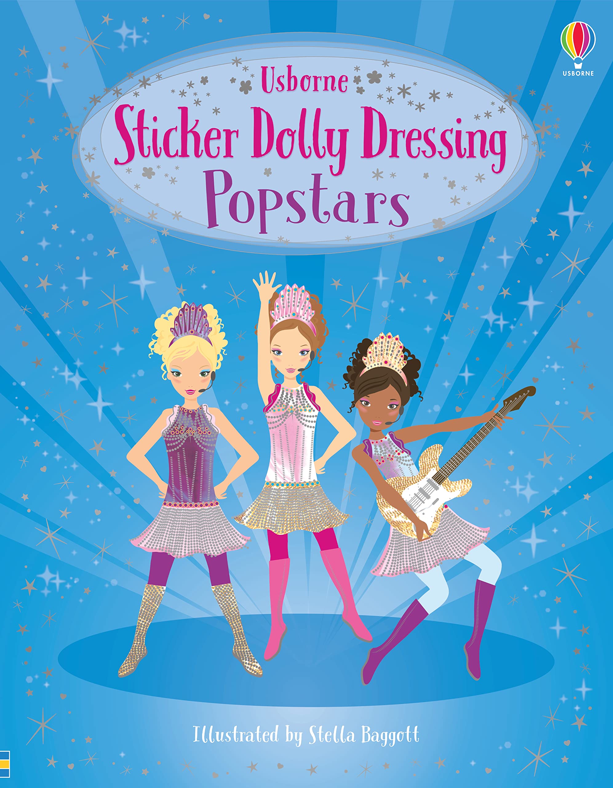 Sticker Dolly Dressing Popstars: A Bestselling Sticker Book to Dress a Girl Band for Glamorous Performances and World Tours for Kids (Ages 5-7) (Sticker Dolly Dressing, 32) Non-fiction