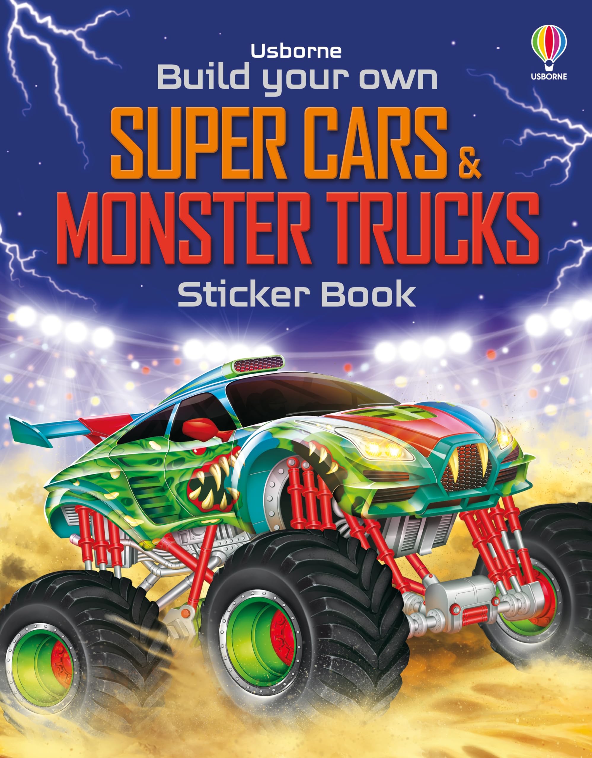 Build Your Own Super Cars and Monster Trucks Sticker Book Manga