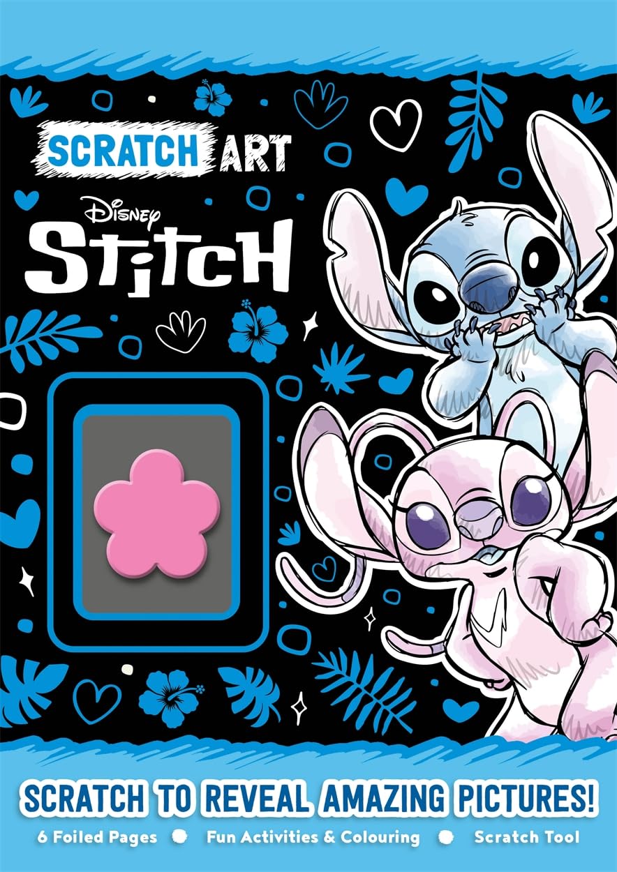 Disney Stitch: Scratch Art (With foiled pages, activities and colouring!) Novels & Short Stories