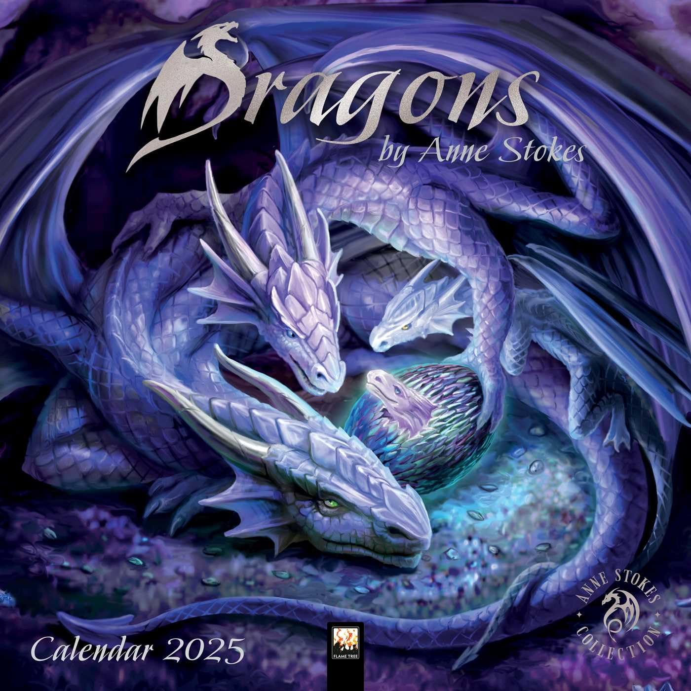 Dragons by Anne Stokes - Drachen von Anne Stokes 2025: Original Flame Tree Publishing-Kalender (Wall-Kalender) Historical Fiction