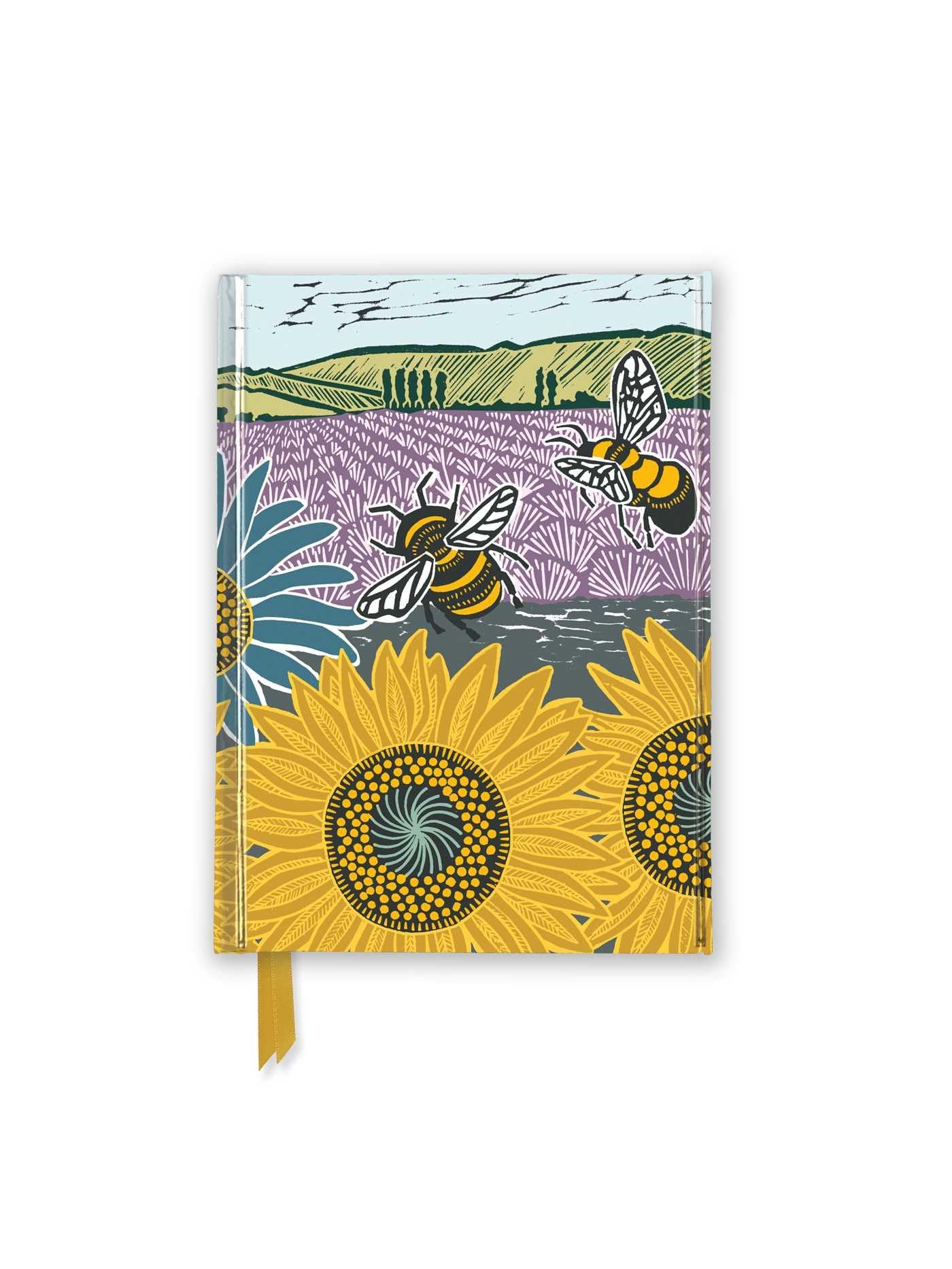 Premium Notizbuch DIN A6: Kate Heiss, Sonnenblumenfeld: Unser hochwertiges, liniertes Blankbook mit festem, künstlerisch geprägtem Einband und ... Notizbuch DIN A 6 mit Magnetverschluss) Media & Communication
