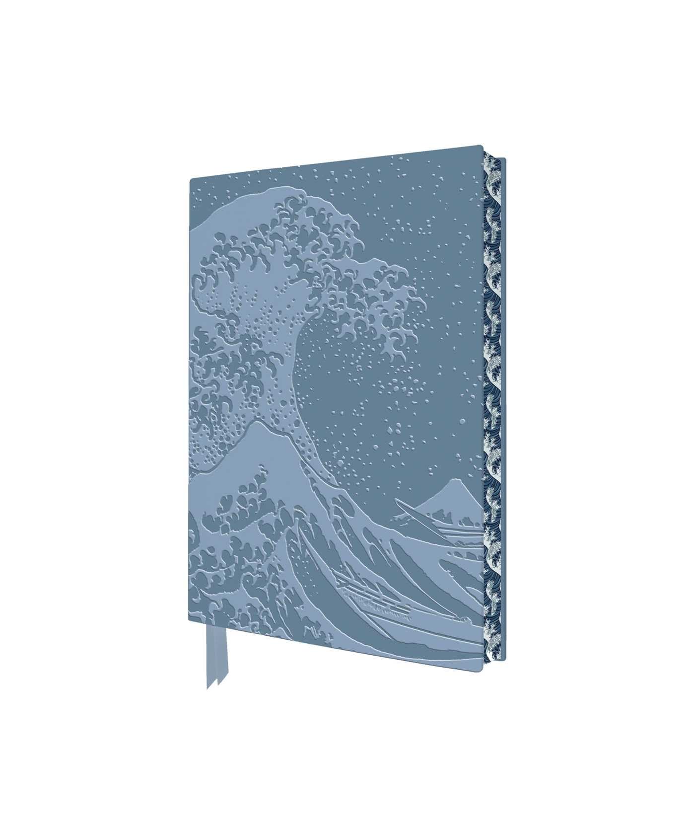 Exquisit Premium Notizbuch DIN A6: Katsushika Hokusai, Die große Welle: Unser hochwertiges, liniertes Blankbook mit Softcovereinband aus Kunstleder ... künstlerisch gestaltetem Buchschnitt Media & Communication
