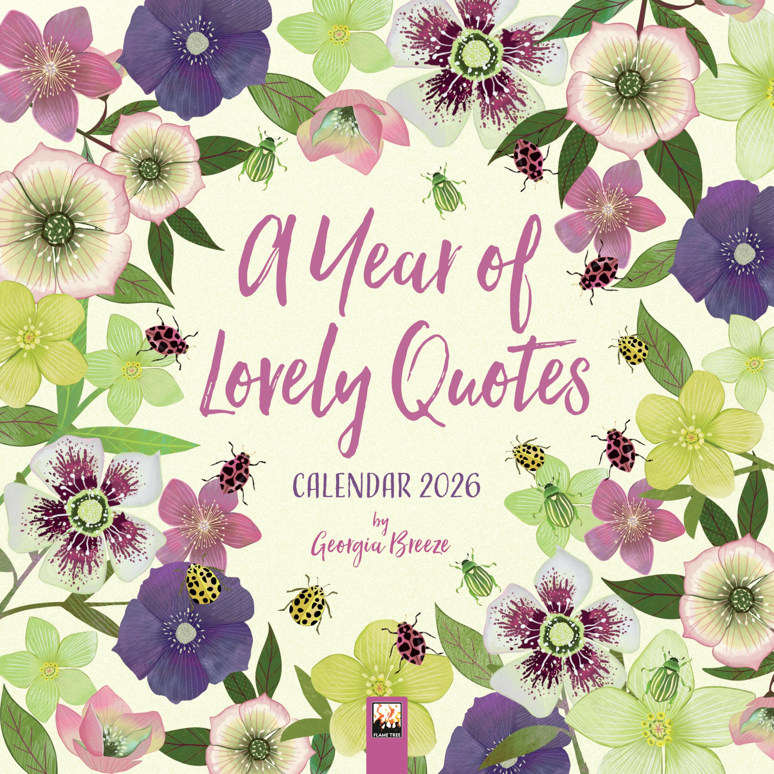 A Year of Lovely Quotes Wall Calendar 2026 (Art Calendar) Film, Art & Culture
