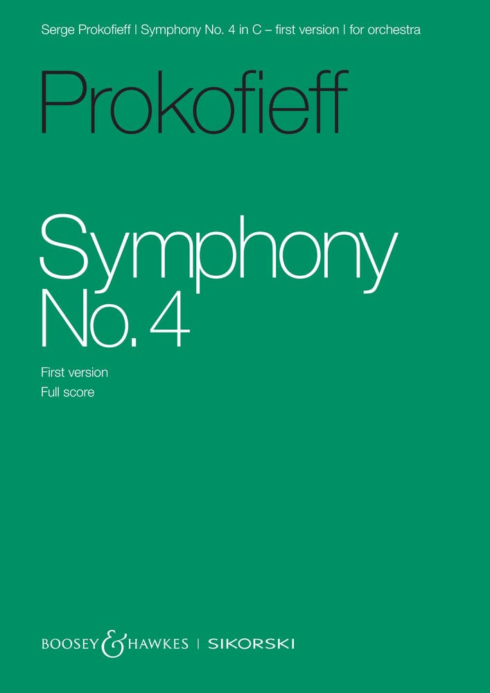 Symphony No. 4 in C: First version. op. 47. Orchester. Studienpartitur. (Prokofjew Neuausgaben) Sheet Music