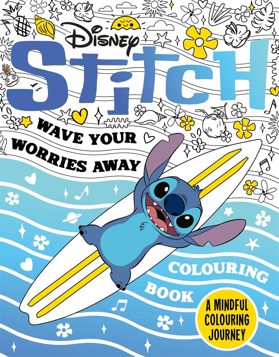 Disney Stitch - Wave Your Worries Away Colouring Book Film, Art & Culture