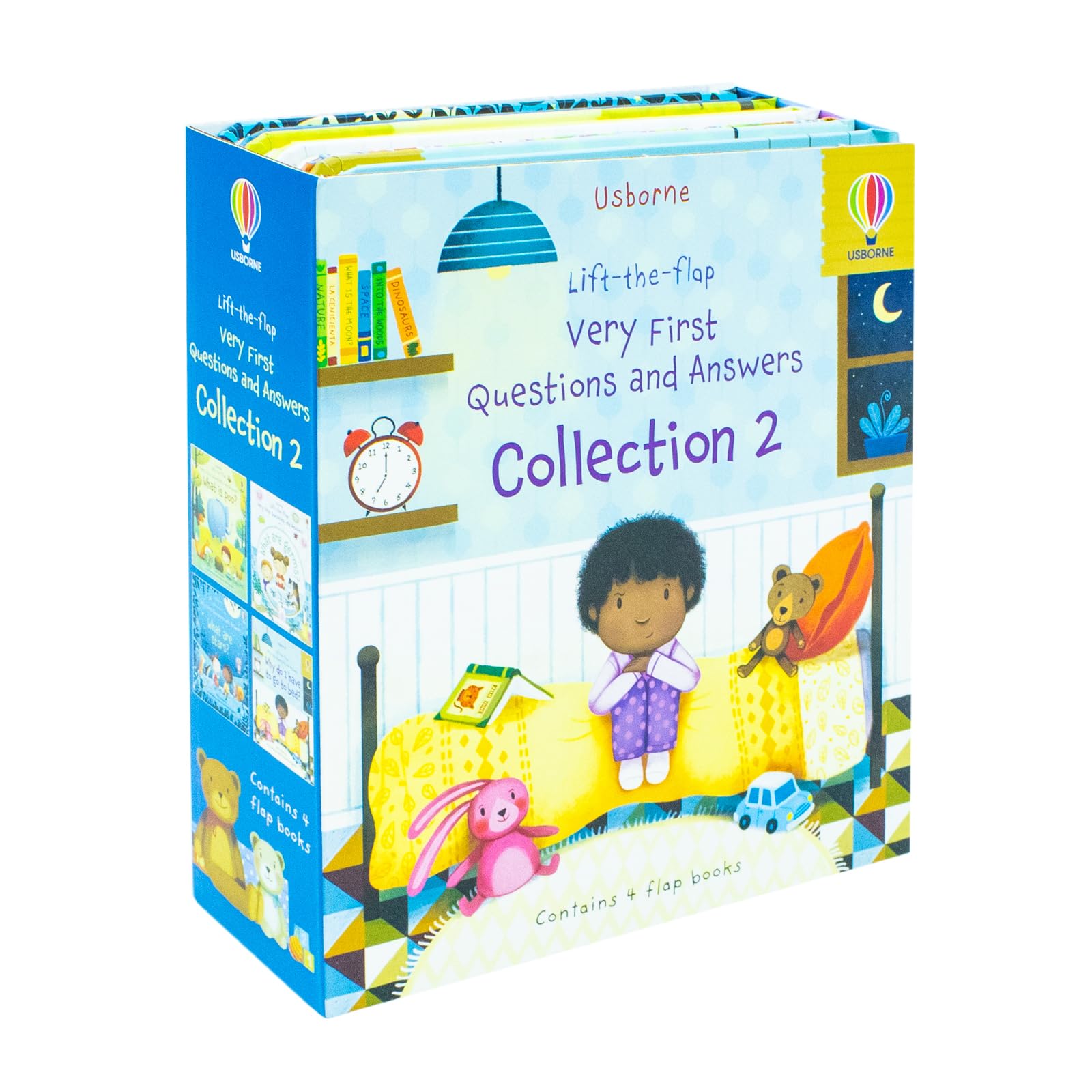 Usborne Lift-The-Flap Very First Questions and Answers Collection 2 - 4 Books Set (What are Stars, What is Poo, What are Germs, Why do I have to Go To Bed) Books