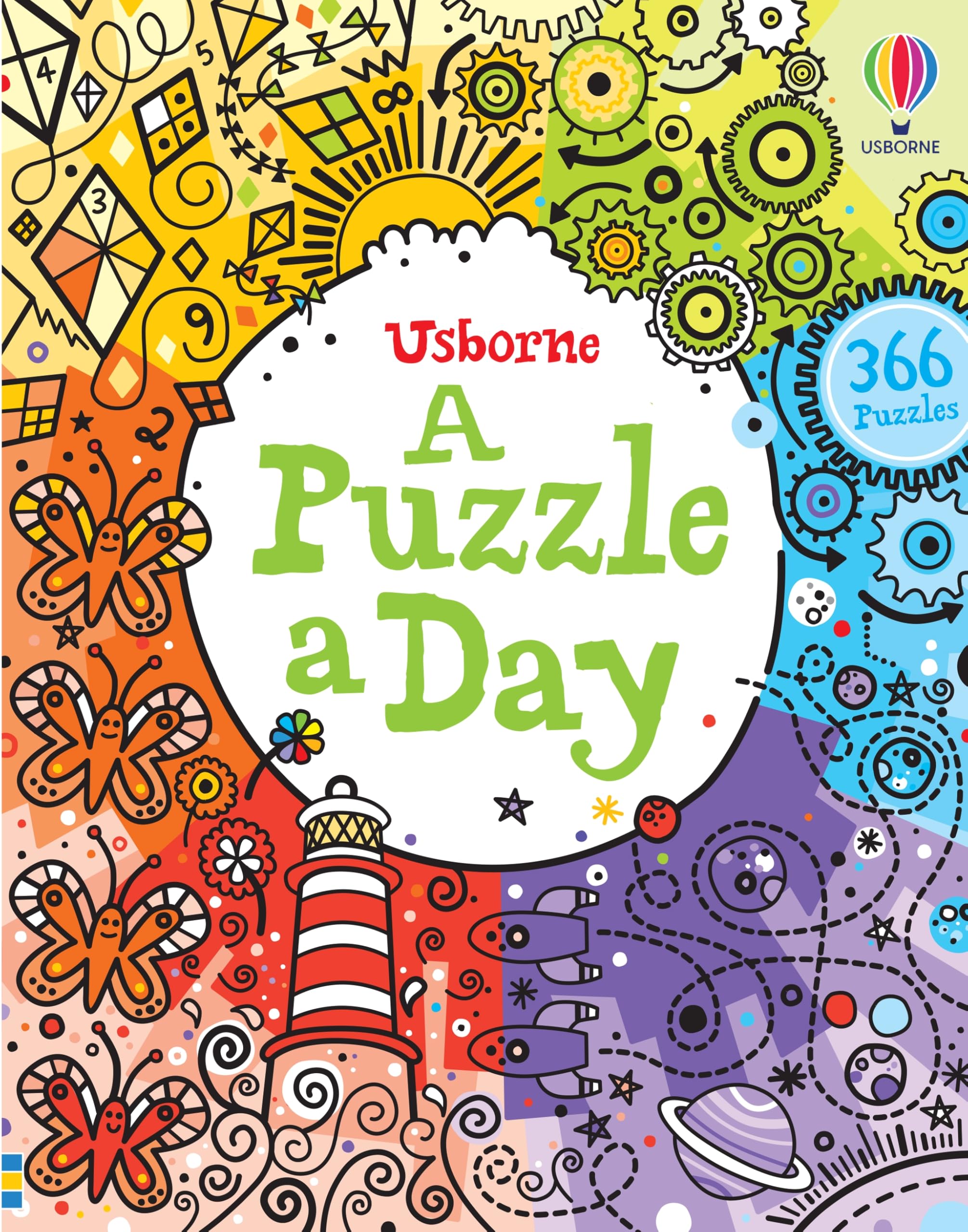 Puzzle a Day: A Fun Activity Book Featuring Mazes, Crosswords, and Word Searches, for Travel and Rainy Days (An Activity A Day) Non-fiction