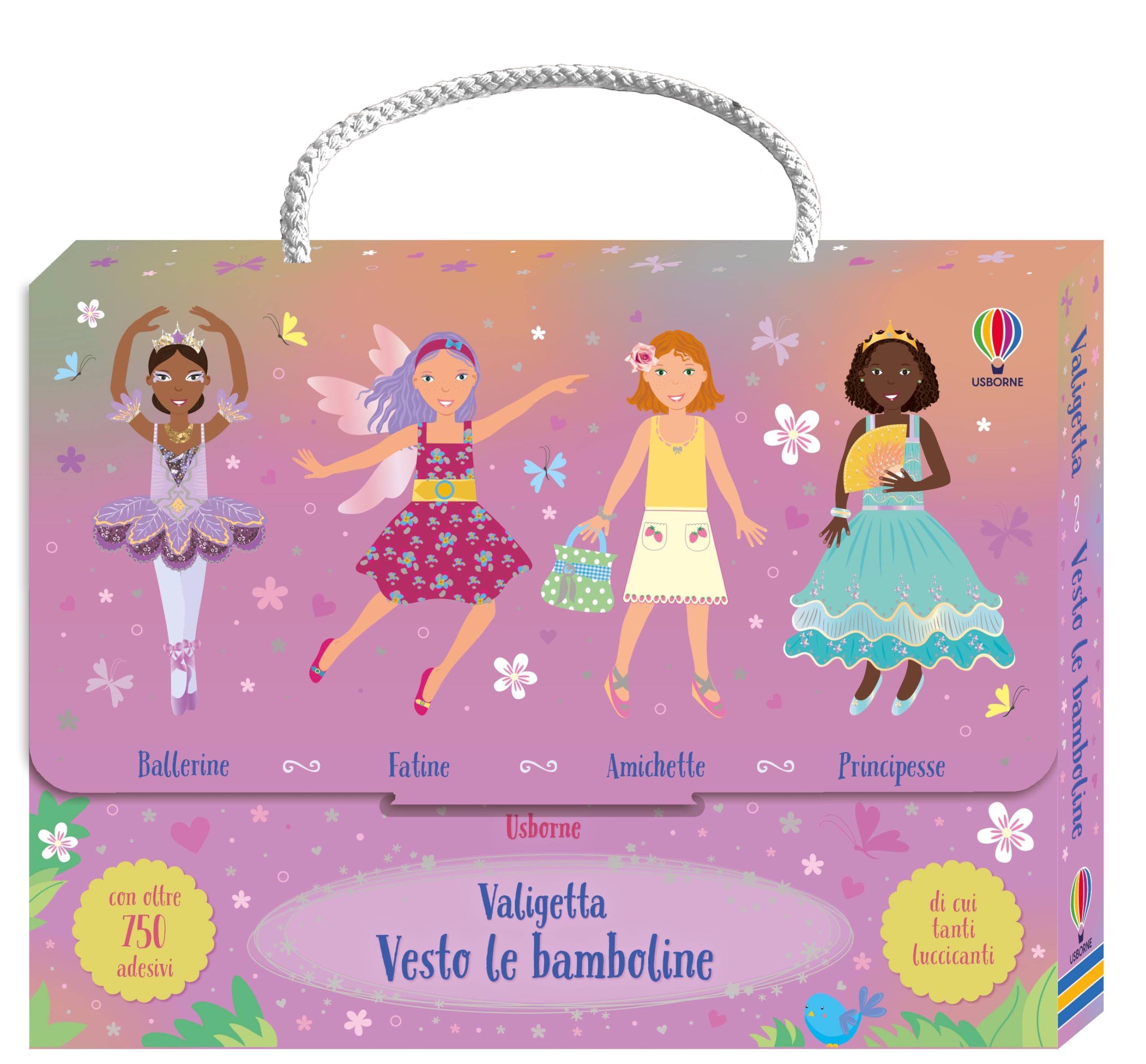 Valigetta Vesto le bamboline. Con adesivi. Ediz. illustrata. Ballerine-Fatine-Amichette-Principesse (Vol. 1) book