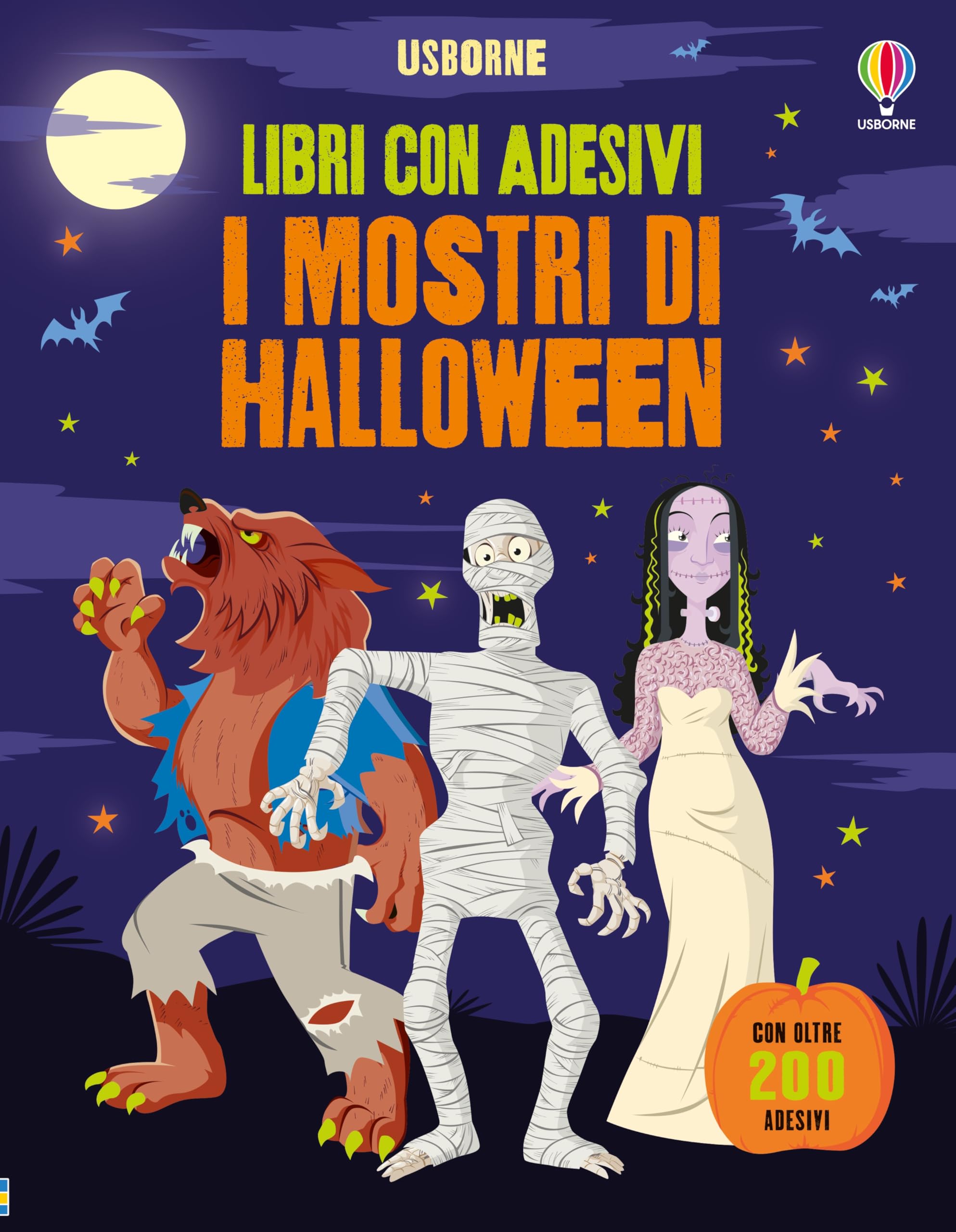 Mostri di Halloween. Con adesivi. Ediz. a colori book