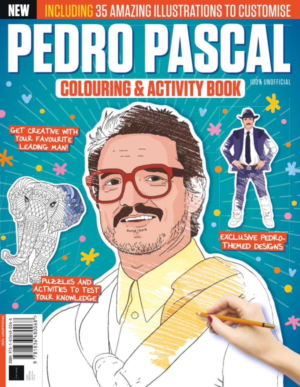 Pedro Pascal Coloring & Activity Book: The Perfect Gift for Every Pedro Fan / 35 Amazing Illustrations to Customise Film, Art & Culture