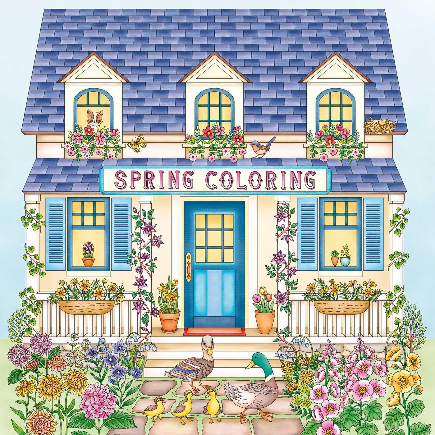 Spring Coloring: A Calming Coloring Book for Adults Hobbies & Crafts
