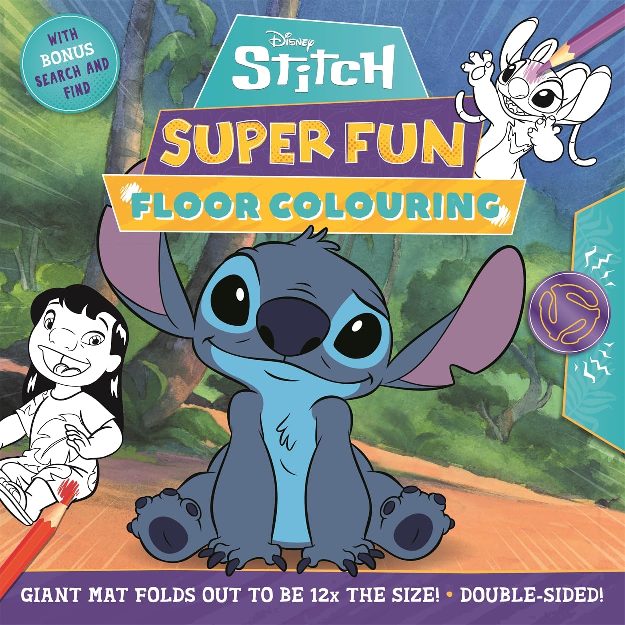 Disney Stitch: Super Fun Floor Colouring (Folds out to 12x the size!) Novels & Short Stories