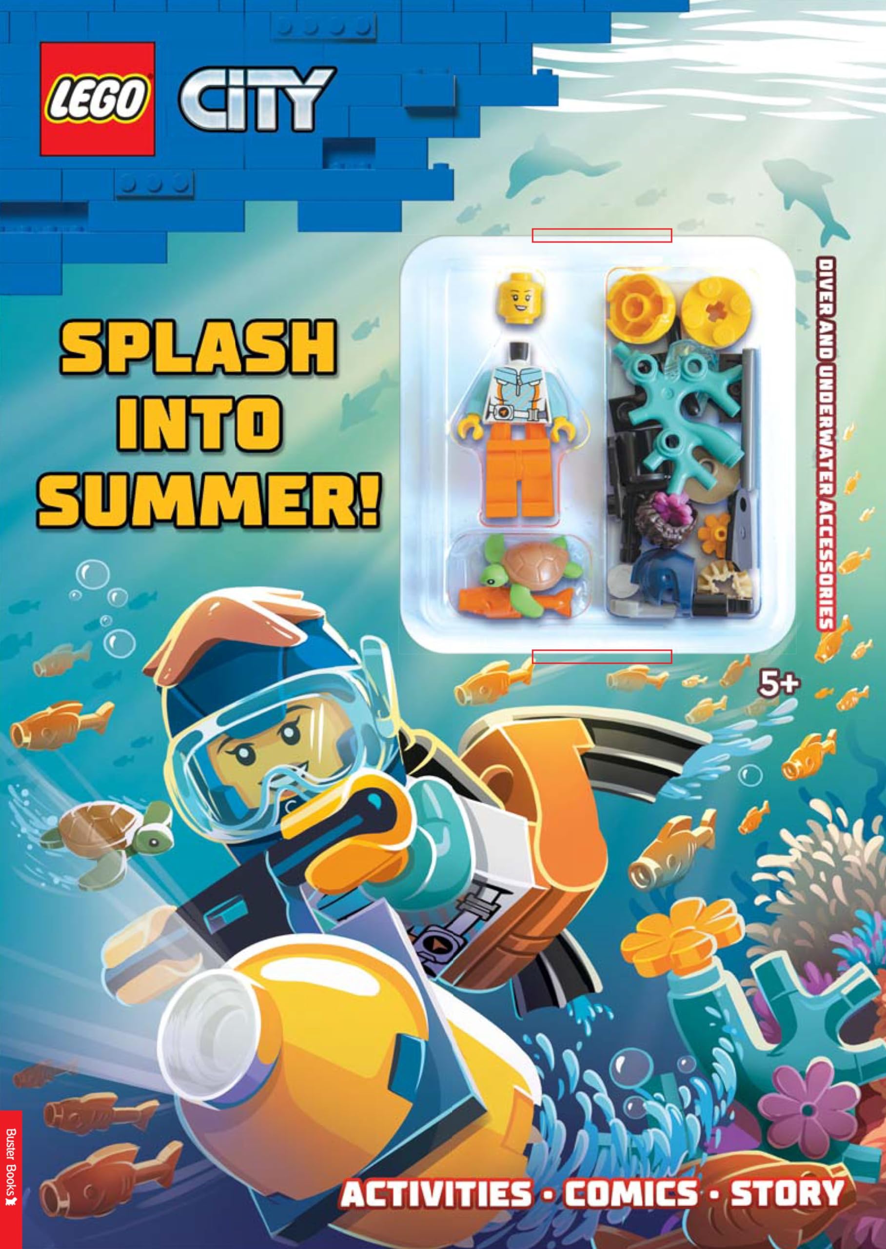 LEGO® City: Splash into Summer Activity Book (with diver LEGO minifigure and underwater accessories) (LEGO® Minifigure Activity) Tiptoi & Games