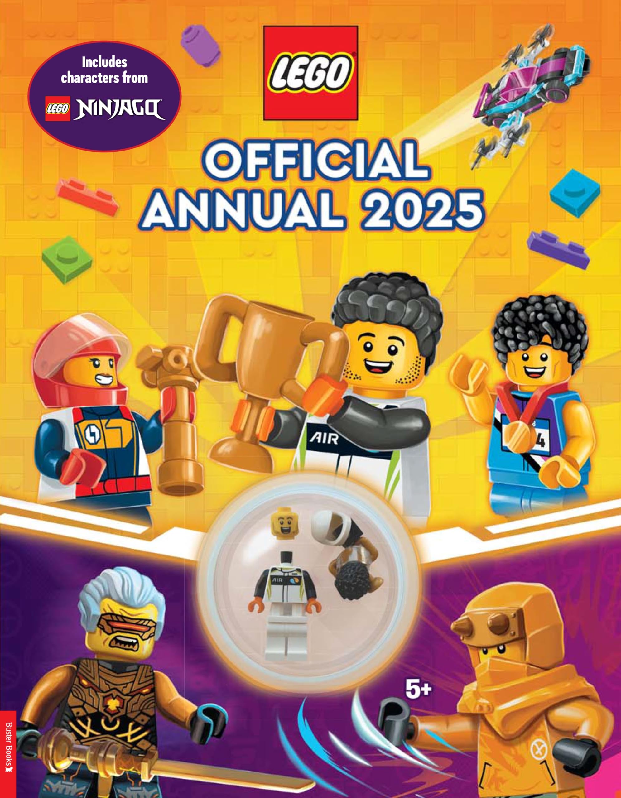 LEGO® Books: Official Annual 2025 (with racing driver minifigure and trophy) Tiptoi & Games