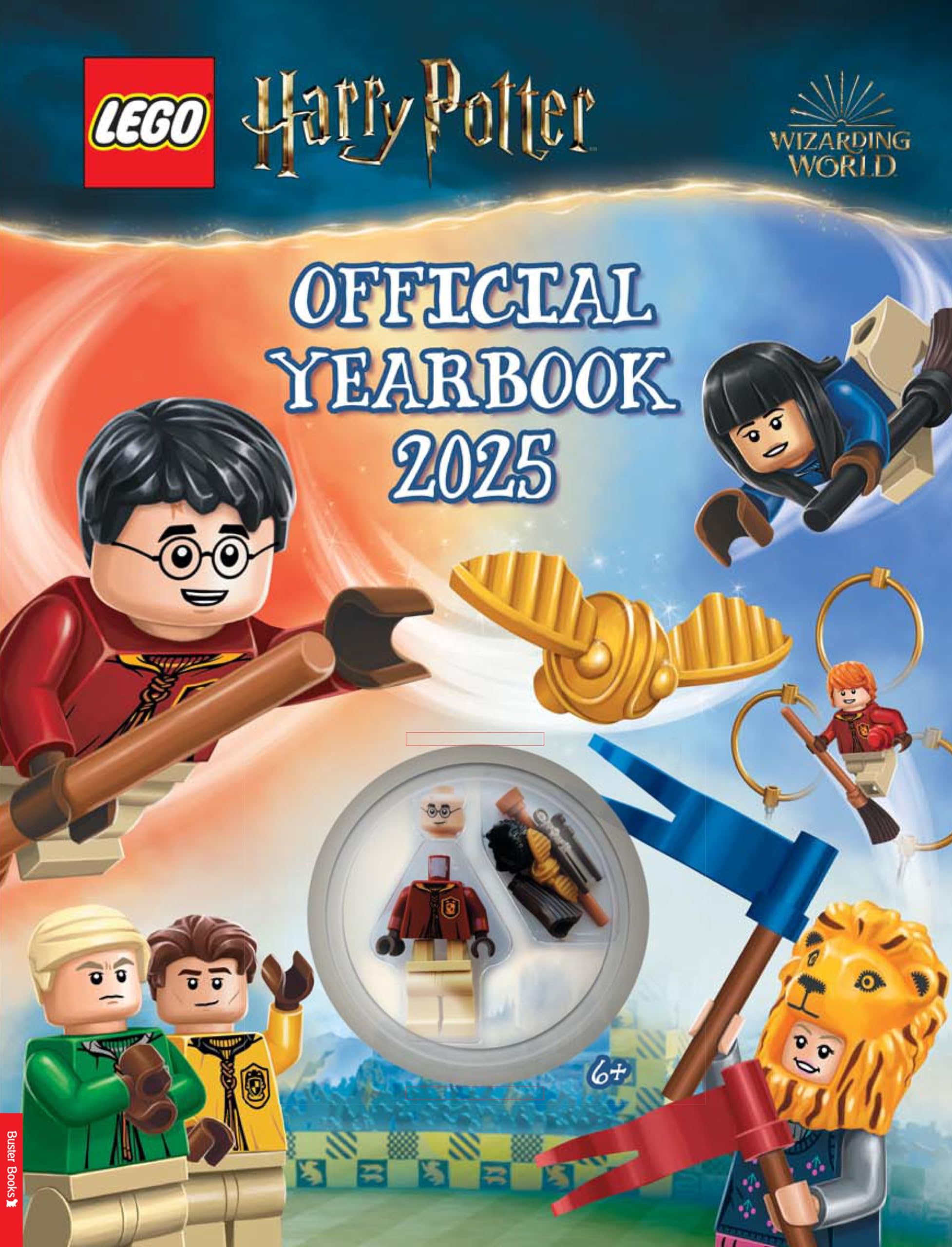 LEGO® Harry Potter™: Official Yearbook 2025 (with Harry Potter minifigure, broomstick and Golden Snitch™) (LEGO® Annual) Tiptoi & Games