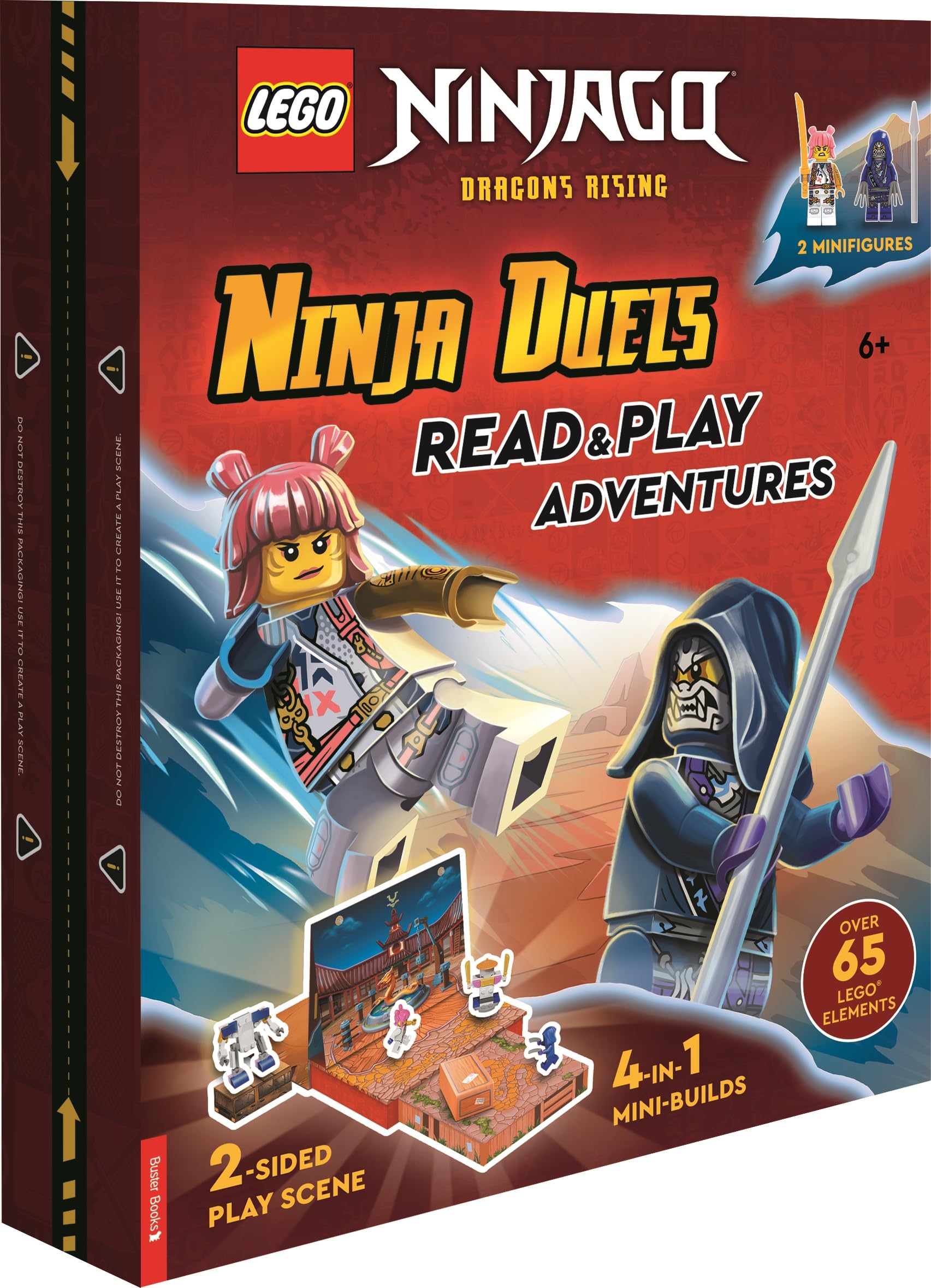 LEGO® NINJAGO®: Ninja Duels (with Sora minifigure, Wolf Mask warrior minifigure, two-sided play scene, four mini-builds and over 65 LEGO® elements) Non-fiction