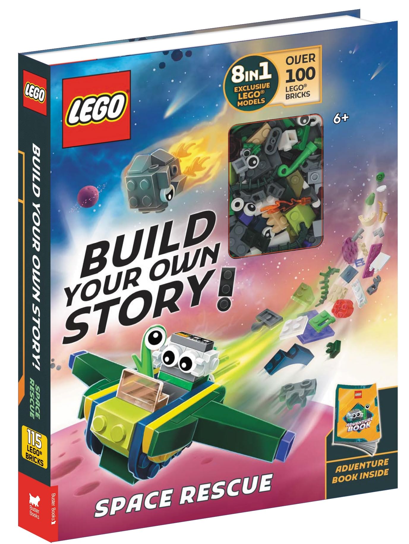 LEGO® Books: Build Your Own Story: Space Rescue (with over 100 LEGO bricks and exclusive models to build) Non-fiction