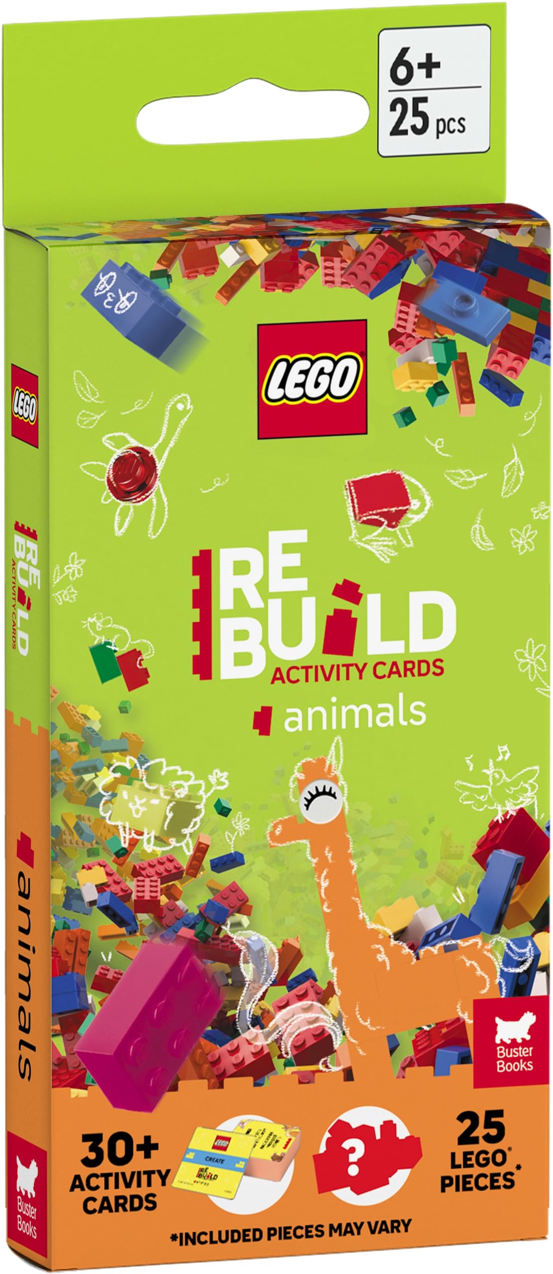 LEGO® Books: ReBuild Activity Cards: Animals (with over 30 activity cards and 25 LEGO elements) Tiptoi & Games