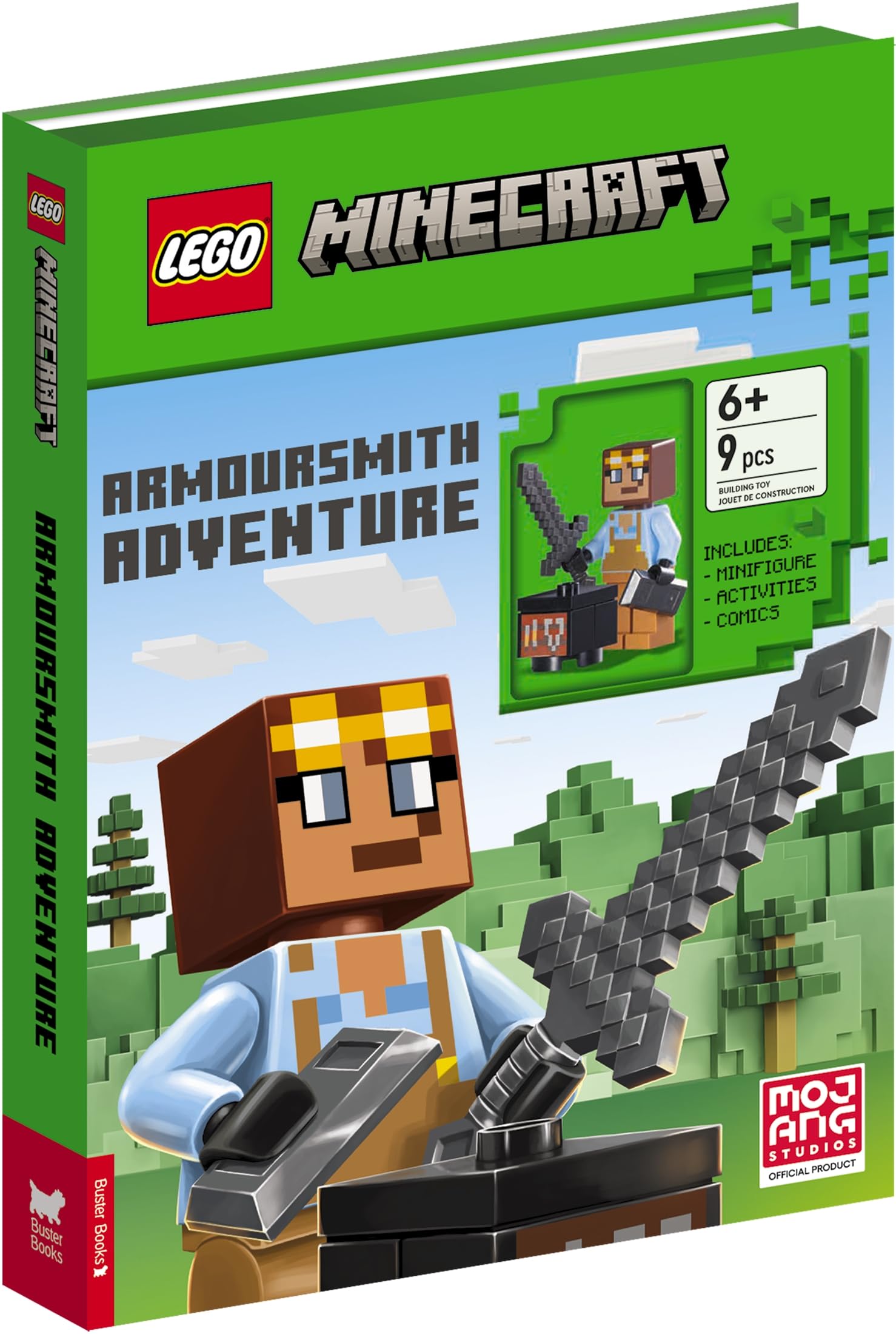LEGO® Minecraft®: Armoursmith Adventure Activity Book (with Armoursmith minifigure and accessories) Tiptoi & Games