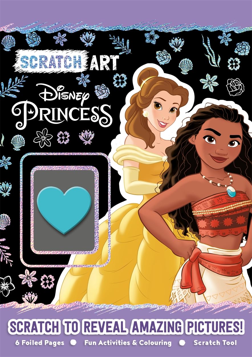 Disney Princess: Scratch Art (With foiled pages, activities and colouring!) Non-fiction