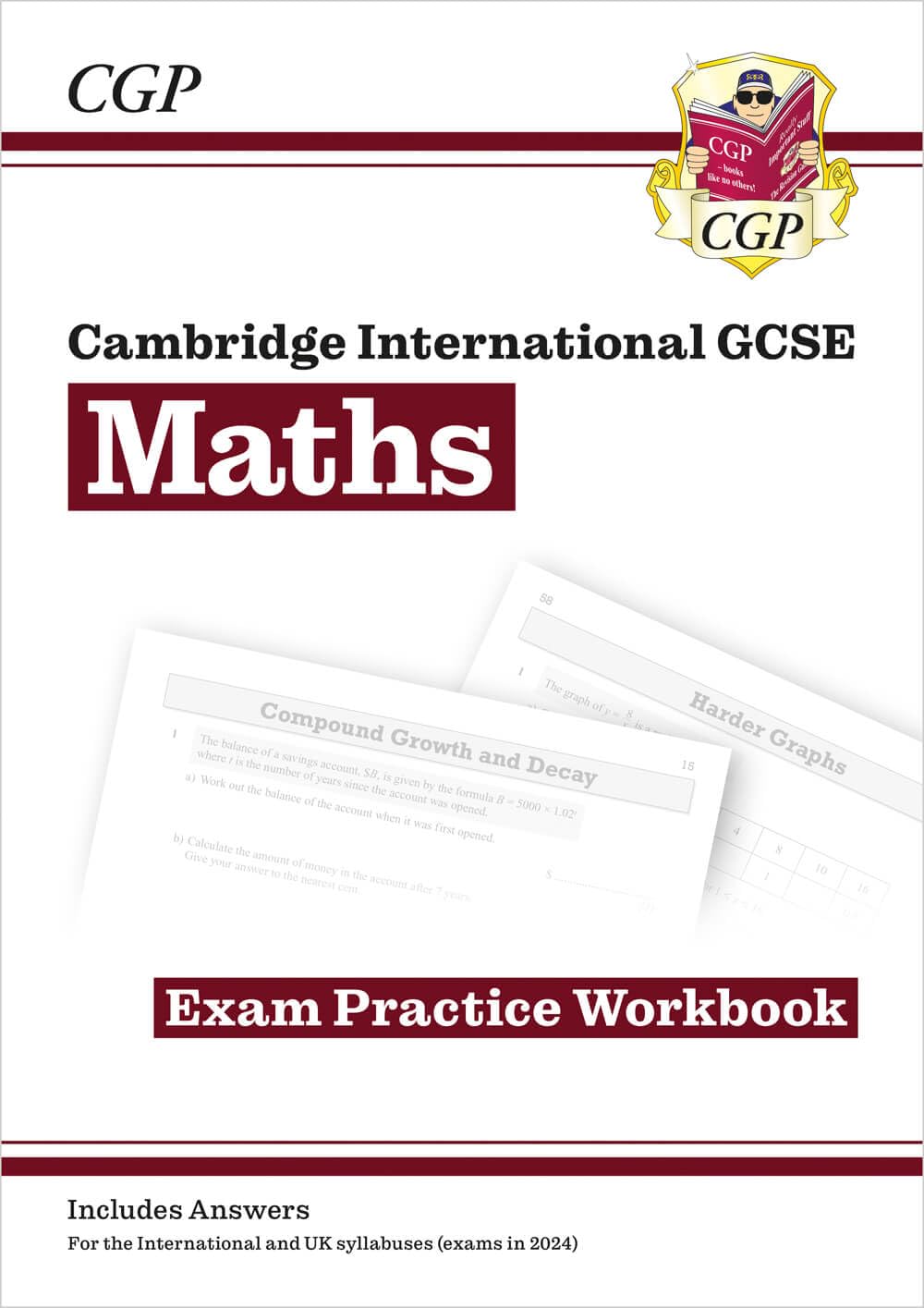 Cambridge International GCSE Maths Exam Practice Workbook: Core & Extended (CGP Cambridge IGCSE) Education & Training