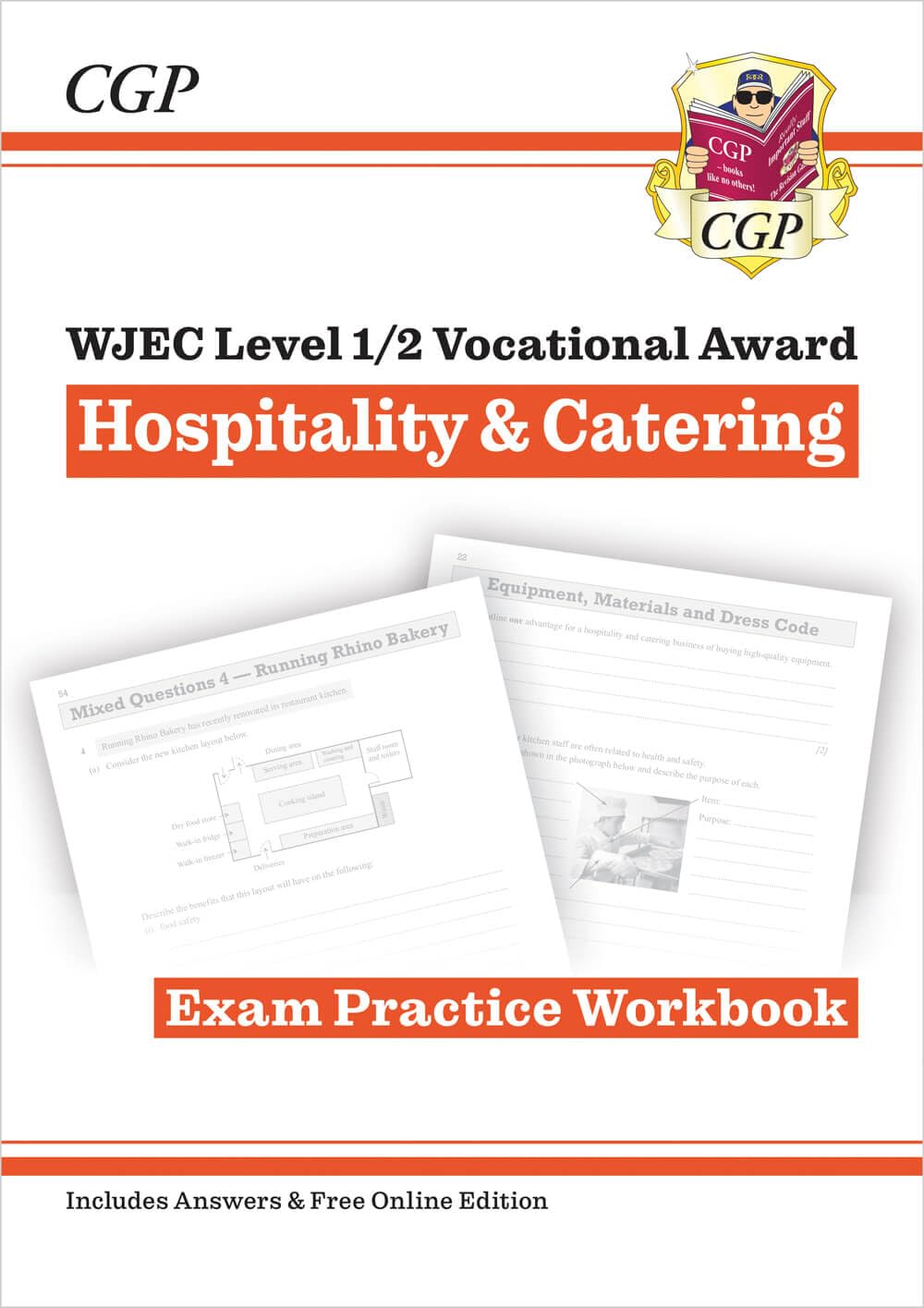 WJEC Level 1/2 Vocational Award in Hospitality & Catering: Exam Practice Workbook (with Onl Ed) book