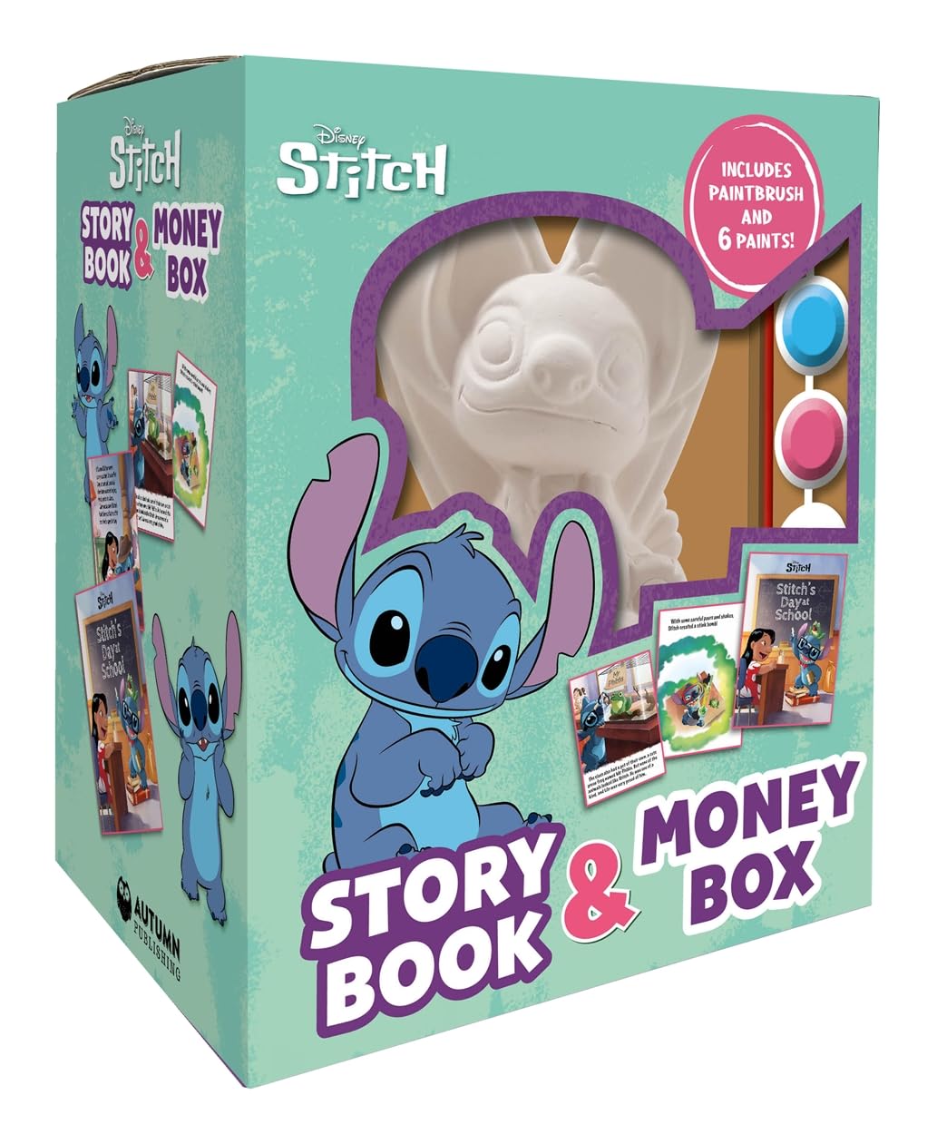 Disney Stitch: Story Book & Money Box Novels & Short Stories