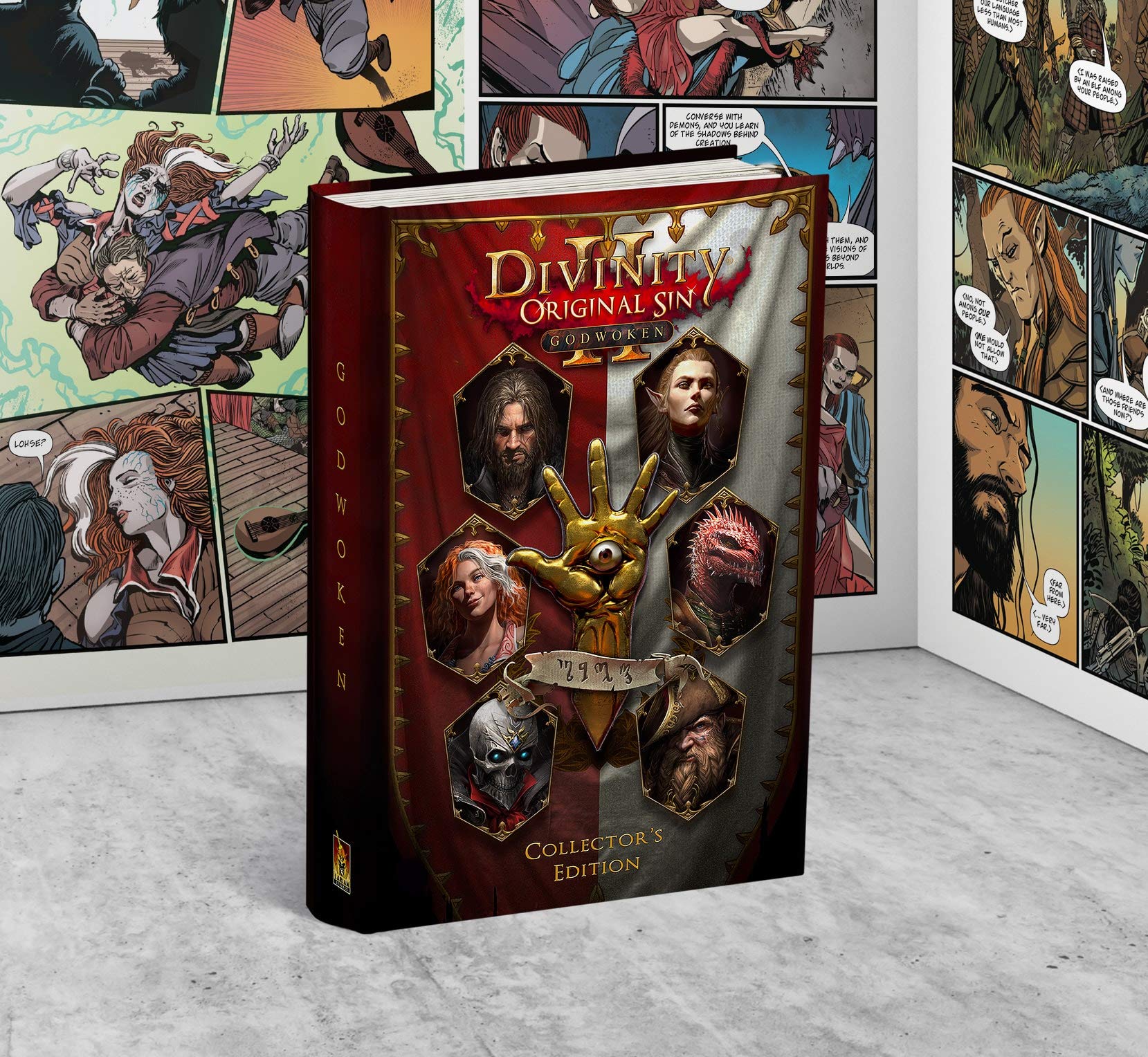 Divinity : Original Sin 2 II - Godwoken - Numbered Collector Edition (Graphic Novel Book) - Larian Studios Official (switch, ps4, pc) Books