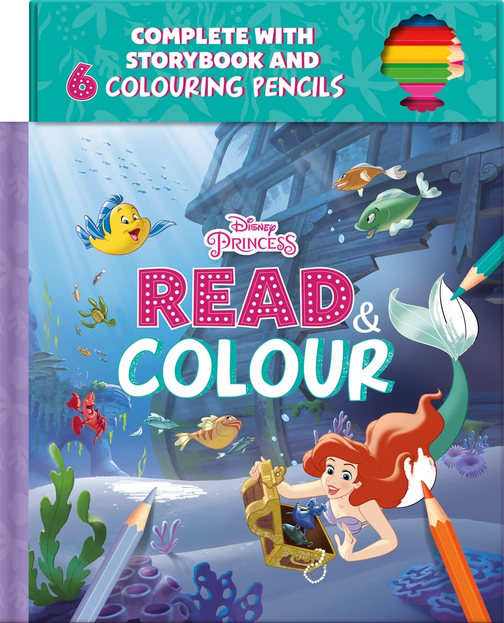 Disney Princess Ariel: Read & Colour Novels & Short Stories