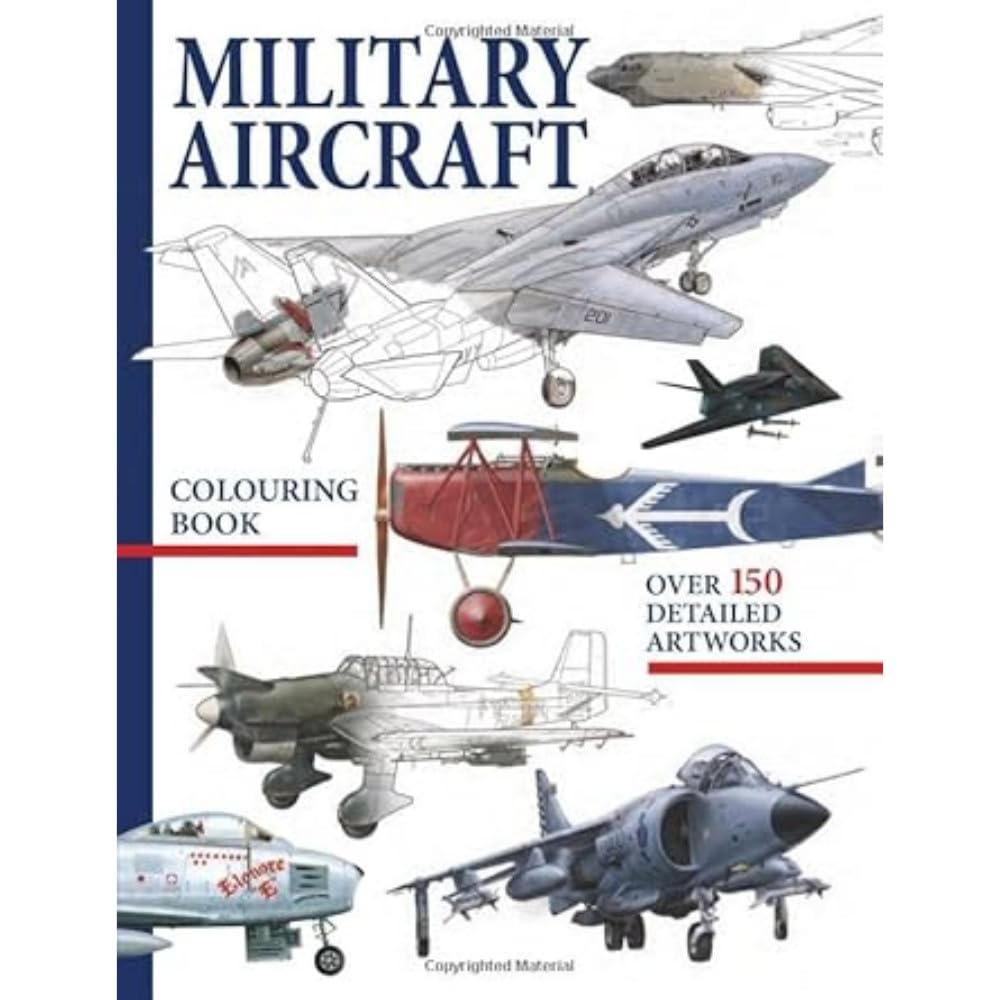 Military Aircraft Colouring Book Social Sciences