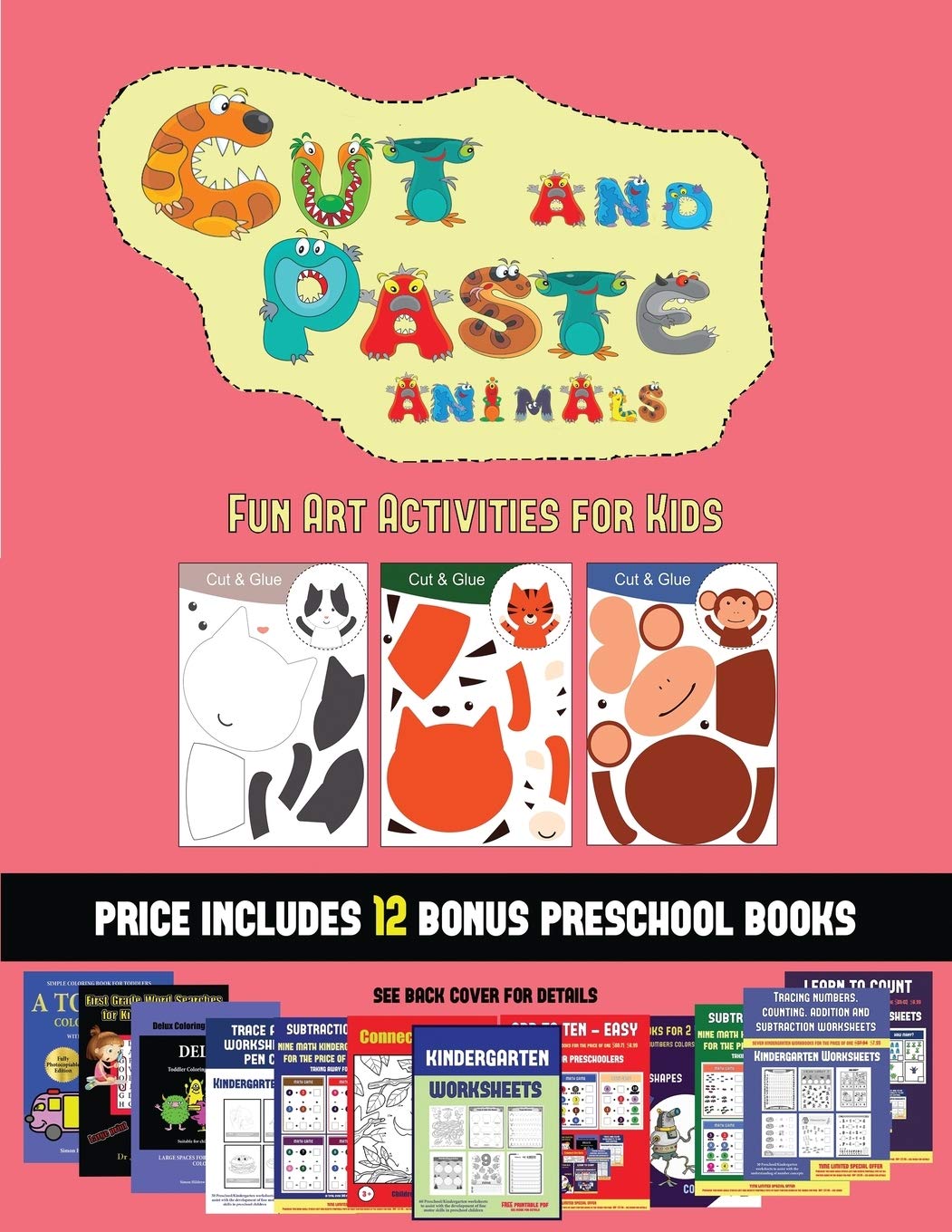 Fun Art Activities for Kids (Cut and Paste Animals): A great DIY paper craft gift for kids that offers hours of fun Tiptoi & Games